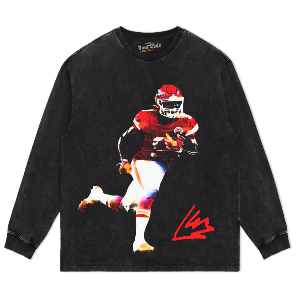 KENNETH WALKER III RUN CHIEFS FOOTBALL 2026 VINTAGE SIGNATURE TANK TOP & TEE & LONG SLEEVE & LAYERED LS & HOODIE