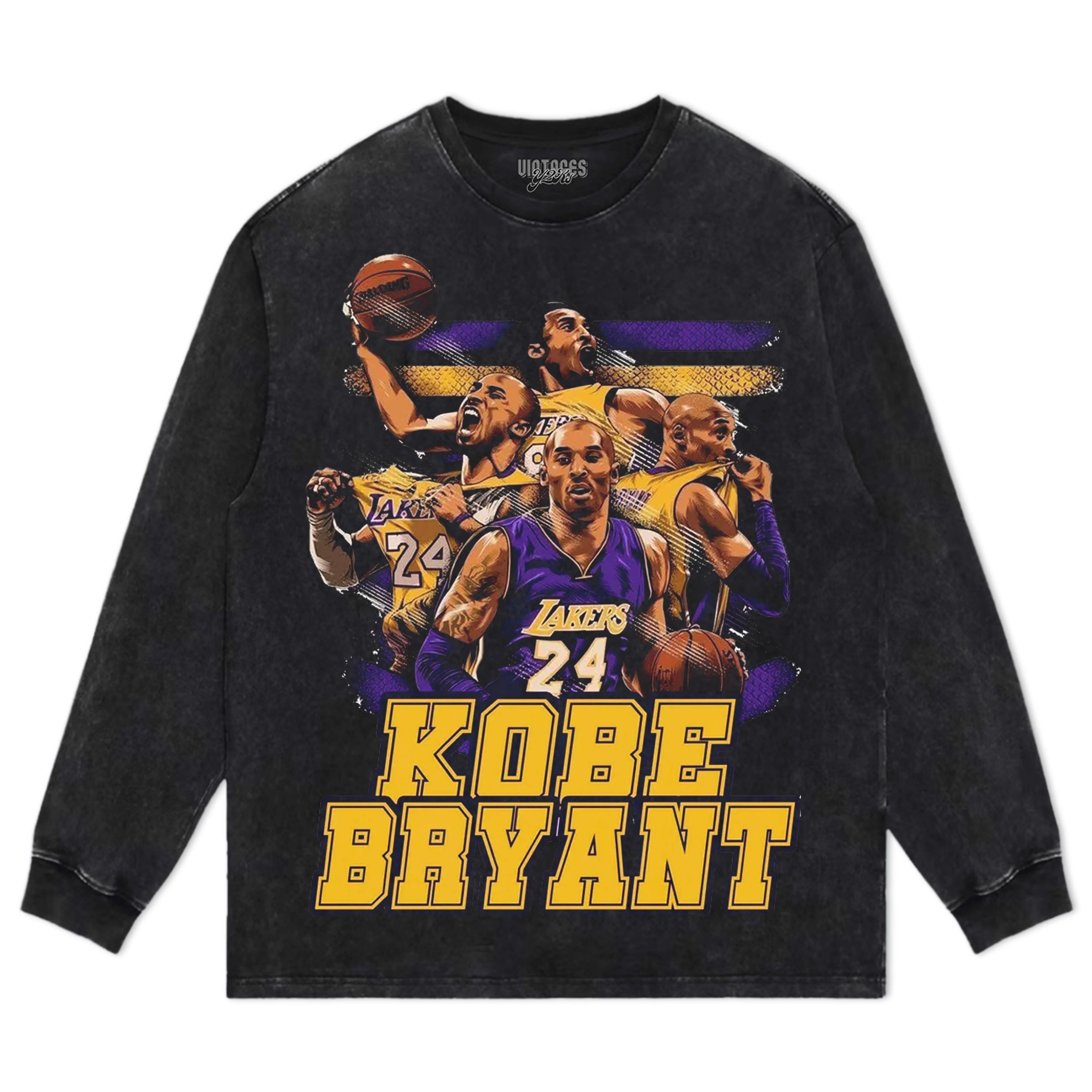 KOBE BRYANT BLACK MAMBA VINTAGE TEE V3 & LS & HOODIE