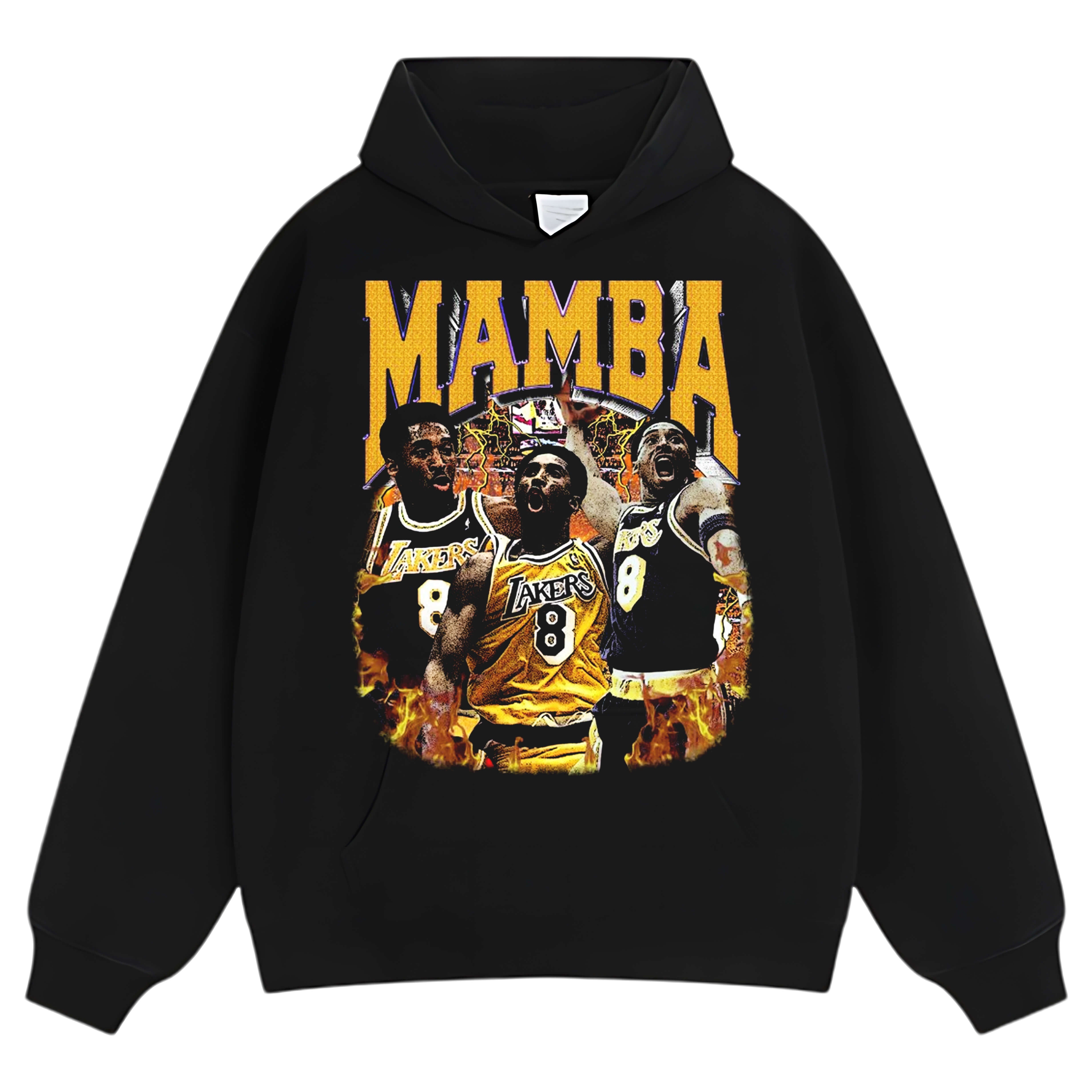 KOBE BRYANT MAMBA LOS ANGELS LAKERS VINTAGE TEE & LS & HOODIE