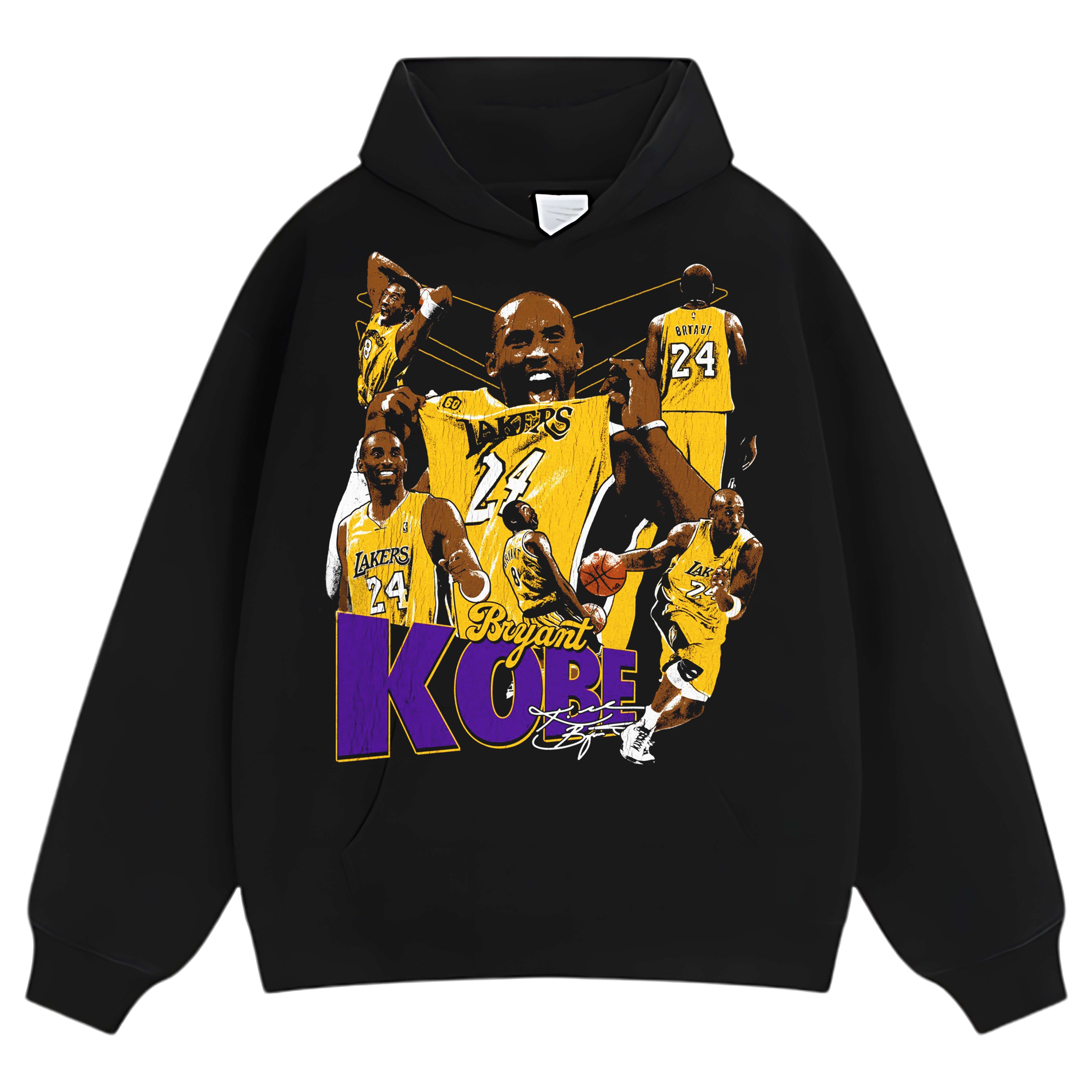 KOBE BRYANT MAMBA LOS ANGELS LAKERS VINTAGE V2 TEE & LS & HOODIE