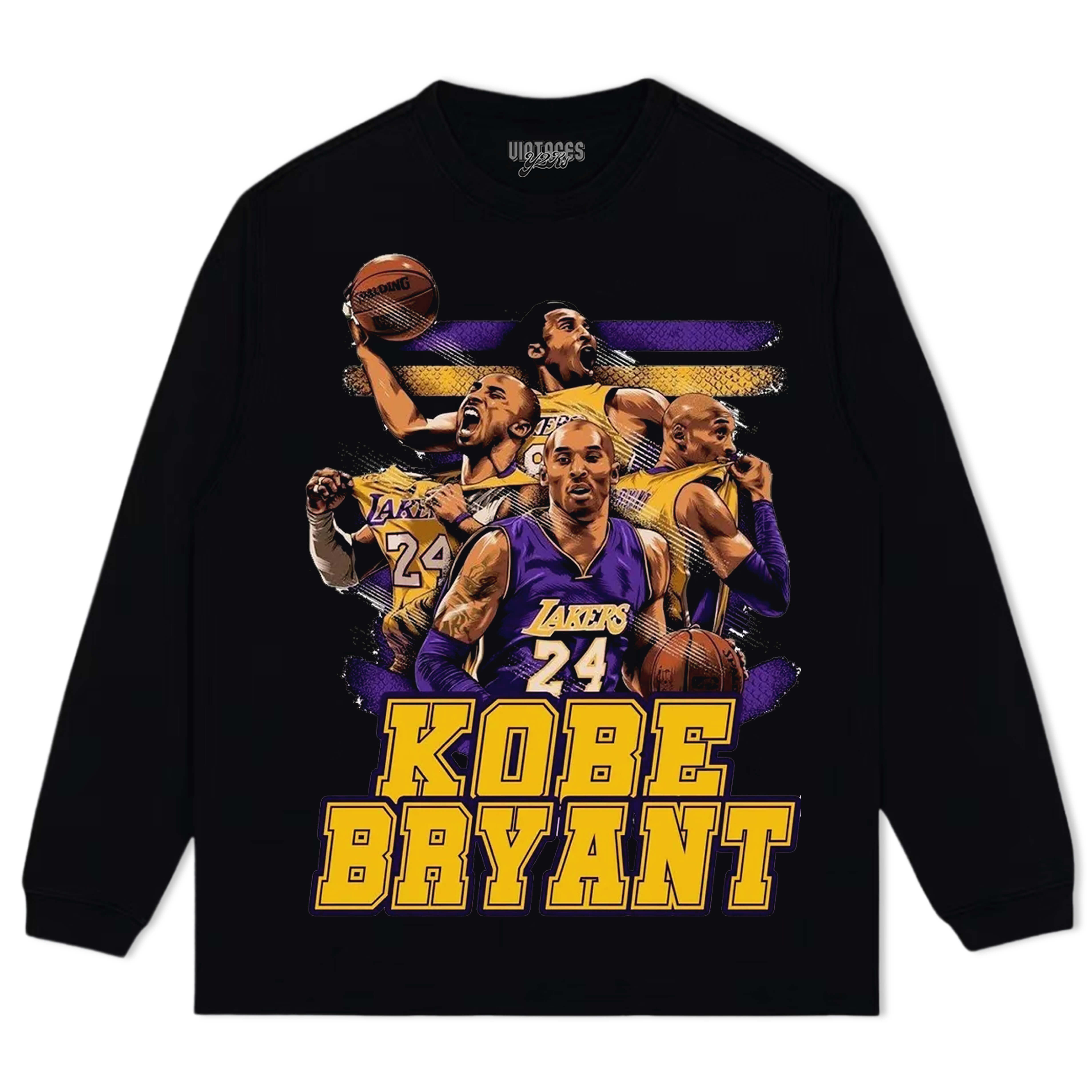 KOBE BRYANT BLACK MAMBA VINTAGE TEE V3 & LS & HOODIE