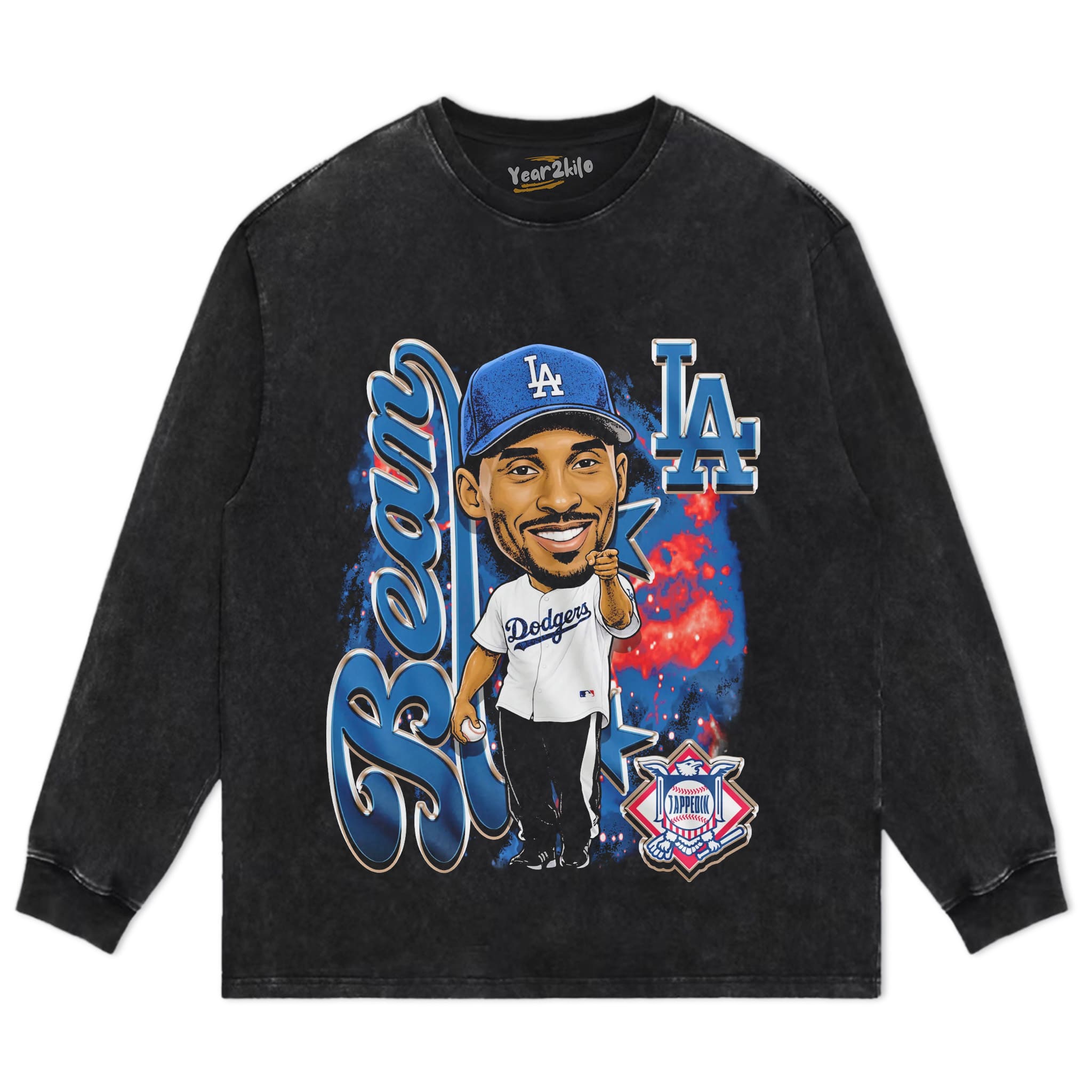 KOBE DODGERS BIG HEAD TANK TOP & TEE & LONG SLEEVE & LAYERED LS & HOODIE