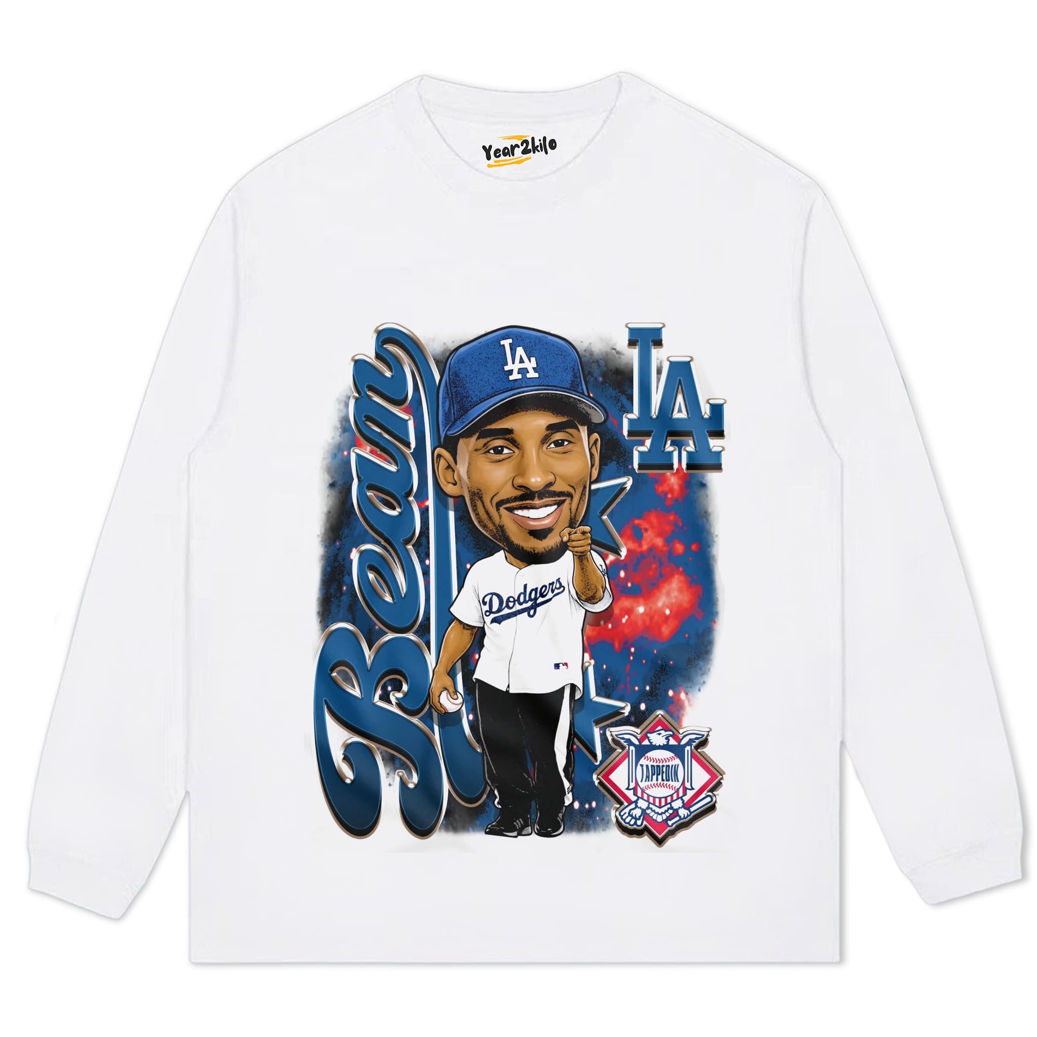 KOBE DODGERS BIG HEAD TANK TOP & TEE & LONG SLEEVE & LAYERED LS & HOODIE