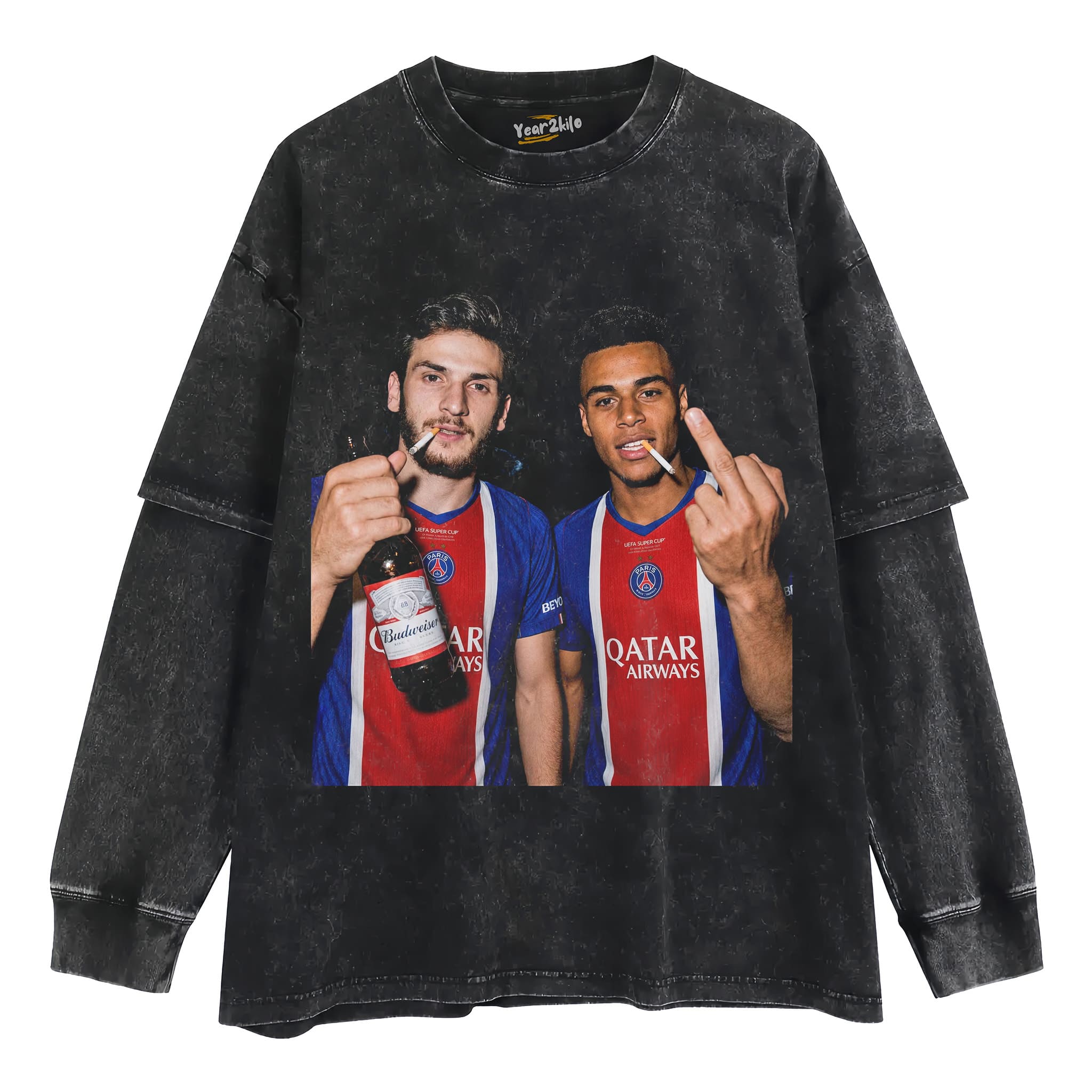KVARATSKHELIA & DÉSIRÉ DOUÉ TANK TOP & TEE & LONG SLEEVE & LAYERED LS & HOODIE