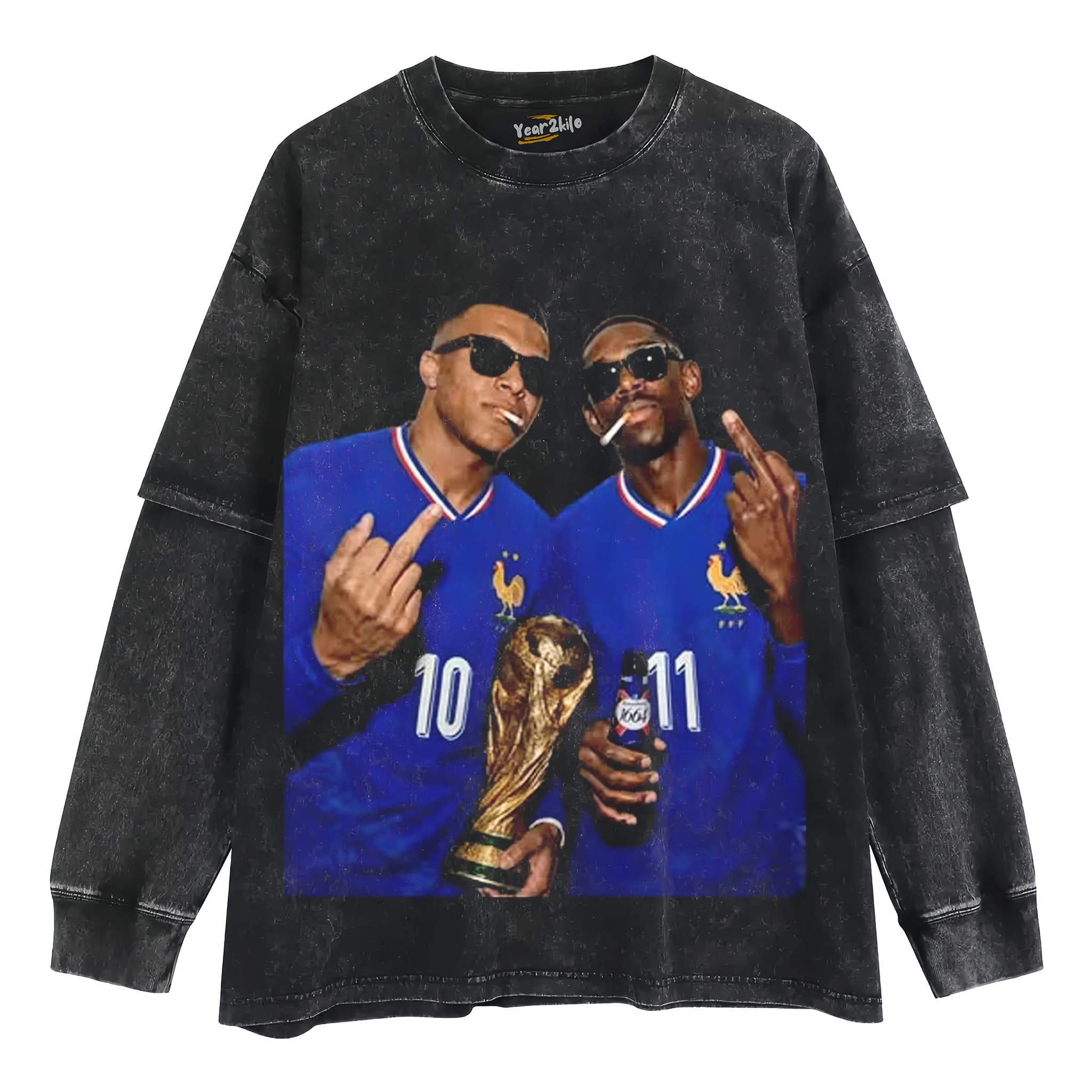 KYLIAN MBAPPÉ & OUSMANE DEMBÉLÉ FRANCE 2026 V2 TANK TOP & TEE & LONG SLEEVE & LAYERED LS & HOODIE