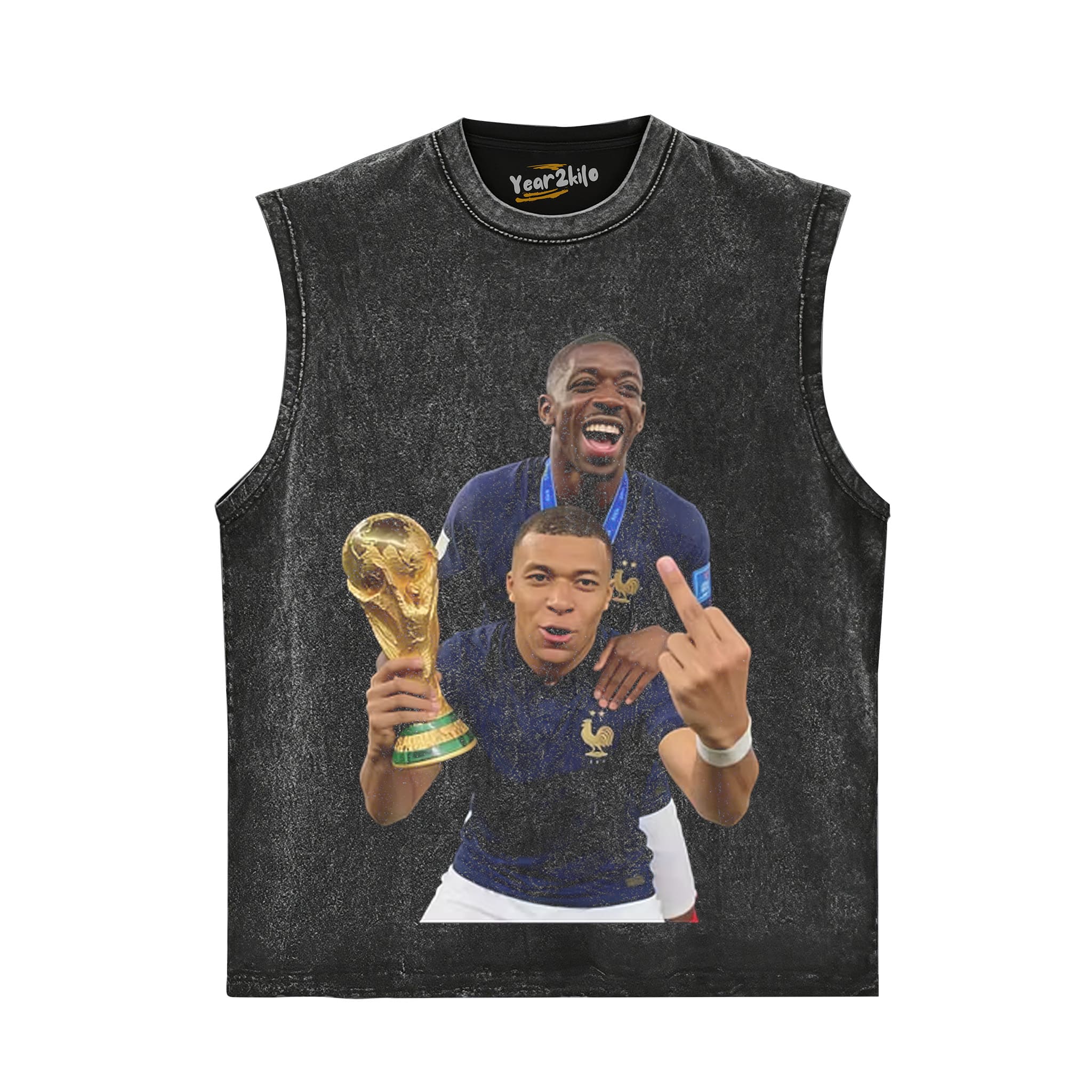 KYLIAN MBAPPÉ & OUSMANE DEMBÉLÉ FRANCE 2026 WORLD CUP VINTAGE TANK TOP & TEE & LONG SLEEVE & LAYERED LS & HOODIE