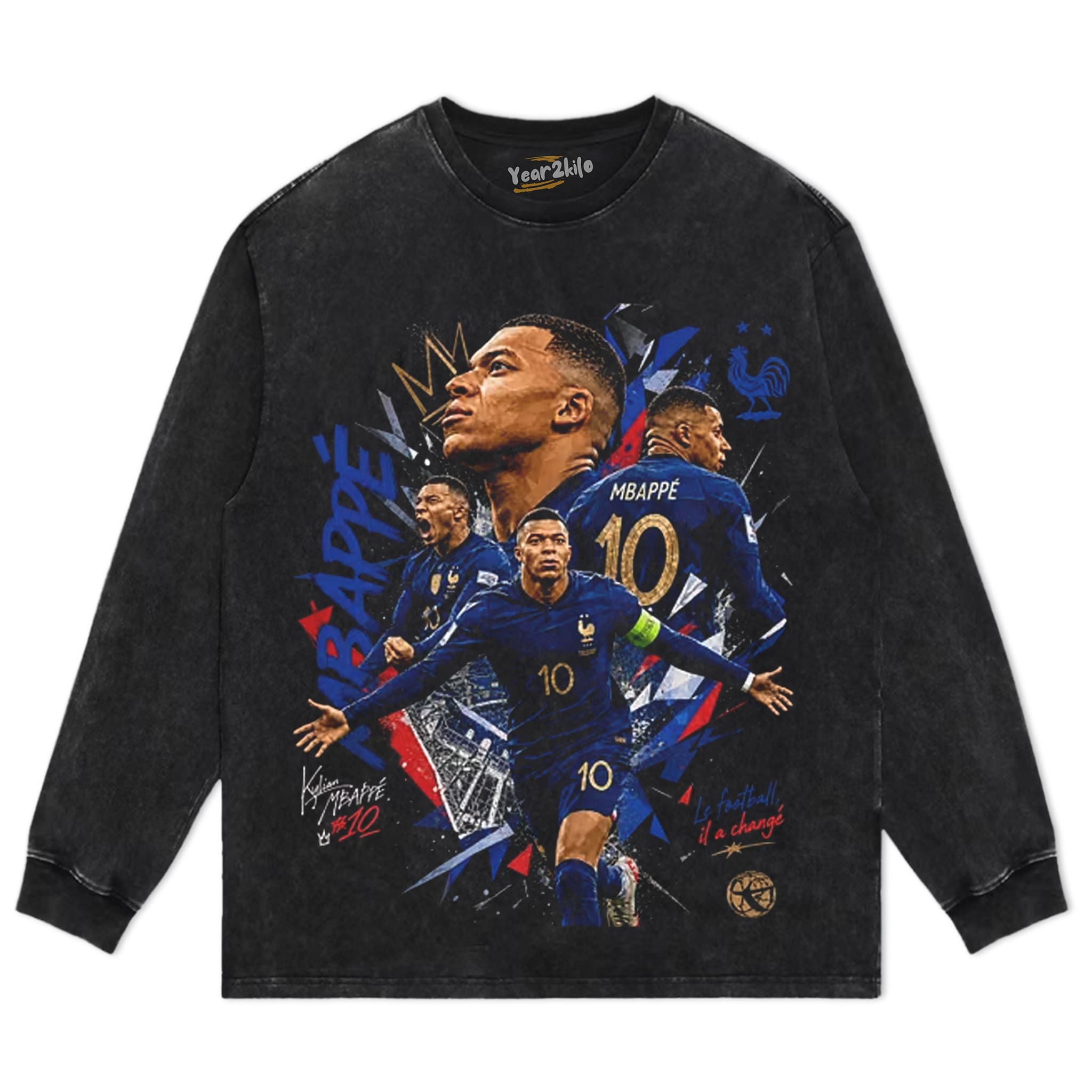 KYLIAN MBAPPÉ FRANCE 2026 WORLD CUP VINTAGE TANK TOP & TEE & LONG SLEEVE & LAYERED LS & HOODIE