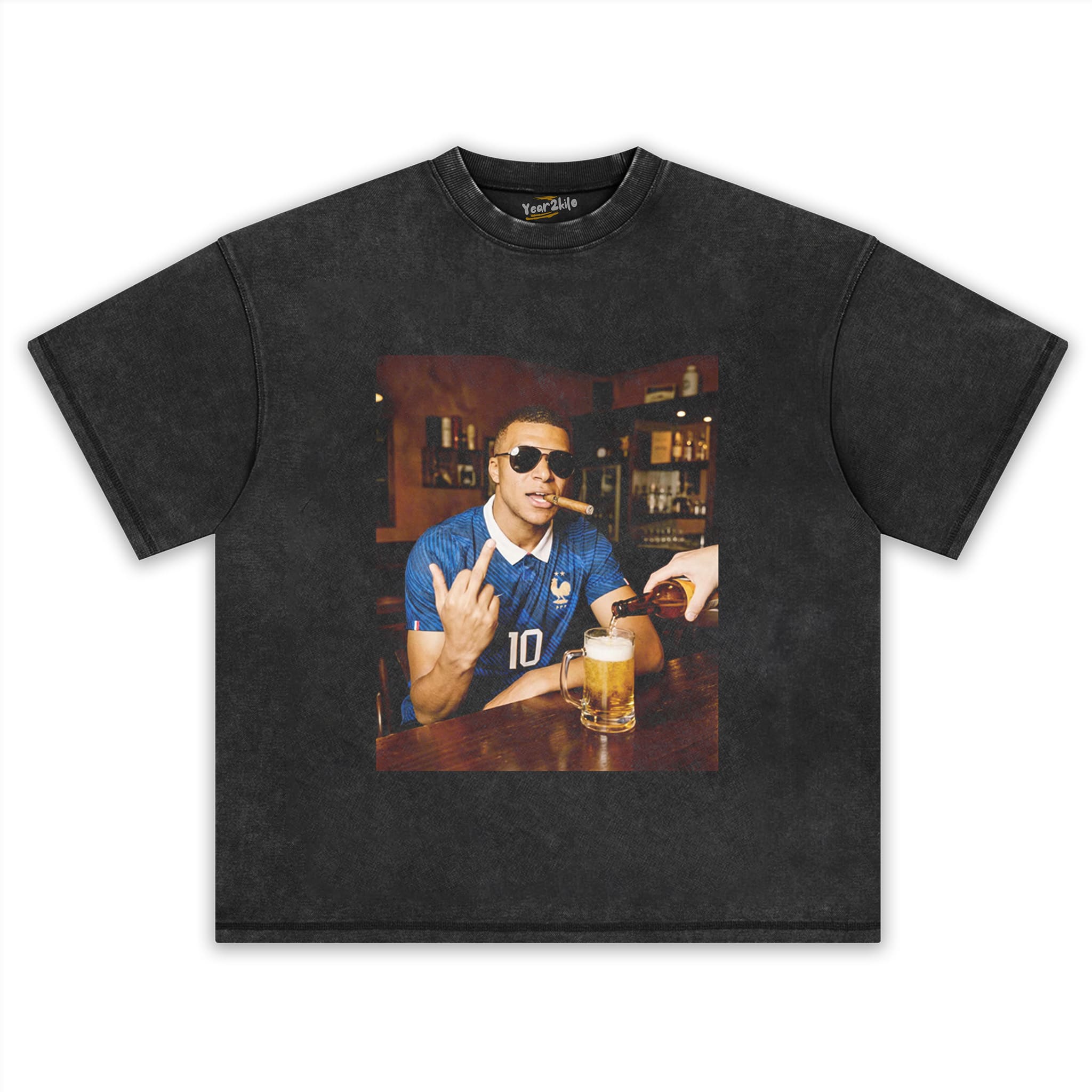 KYLIAN MBAPPÉ FRANCE FUNNY VINTAGE V2 TANK TOP & TEE & LONG SLEEVE & LAYERED LS & HOODIE