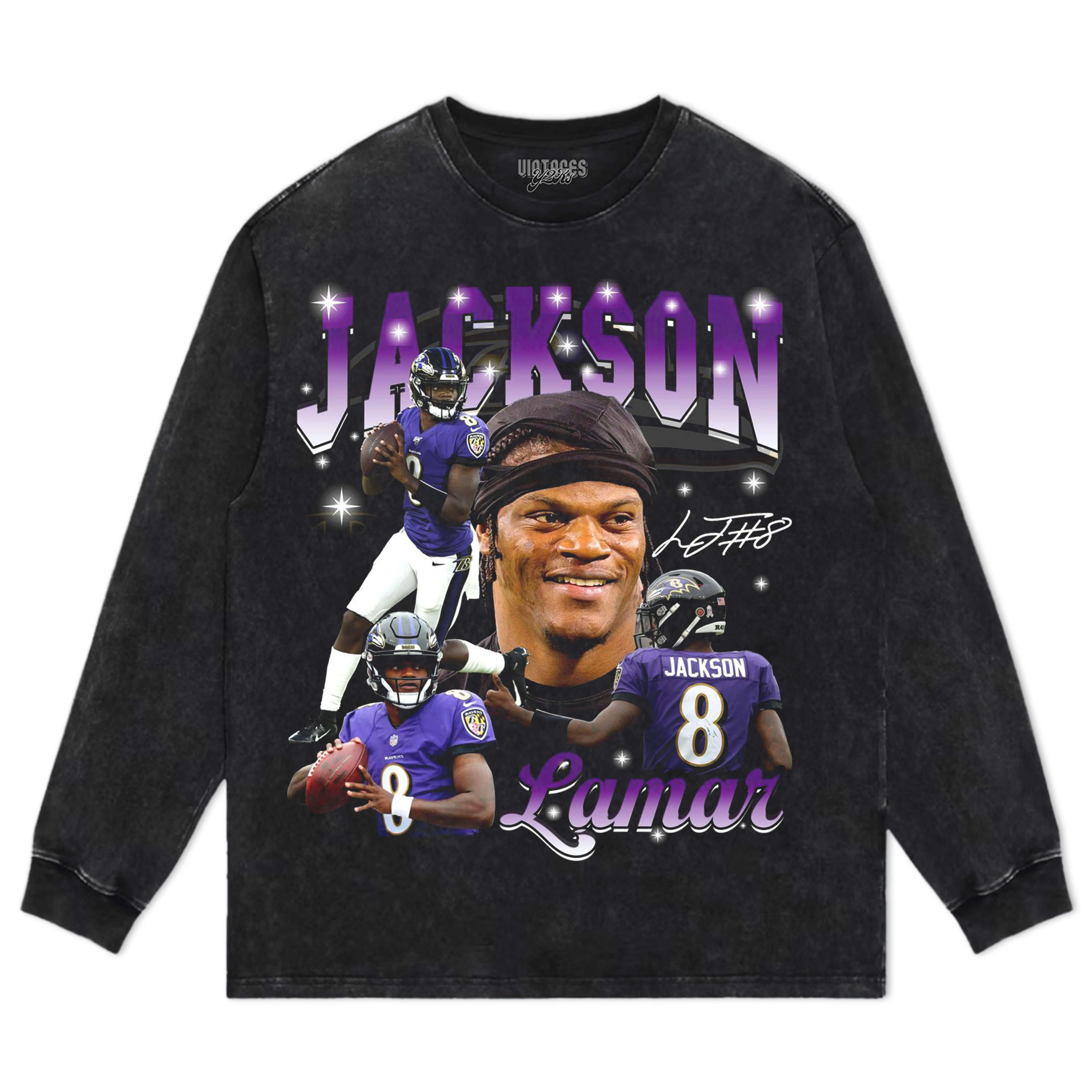 LAMAR JACKSON VINTAGE V2 TEE & LS & HOODIE