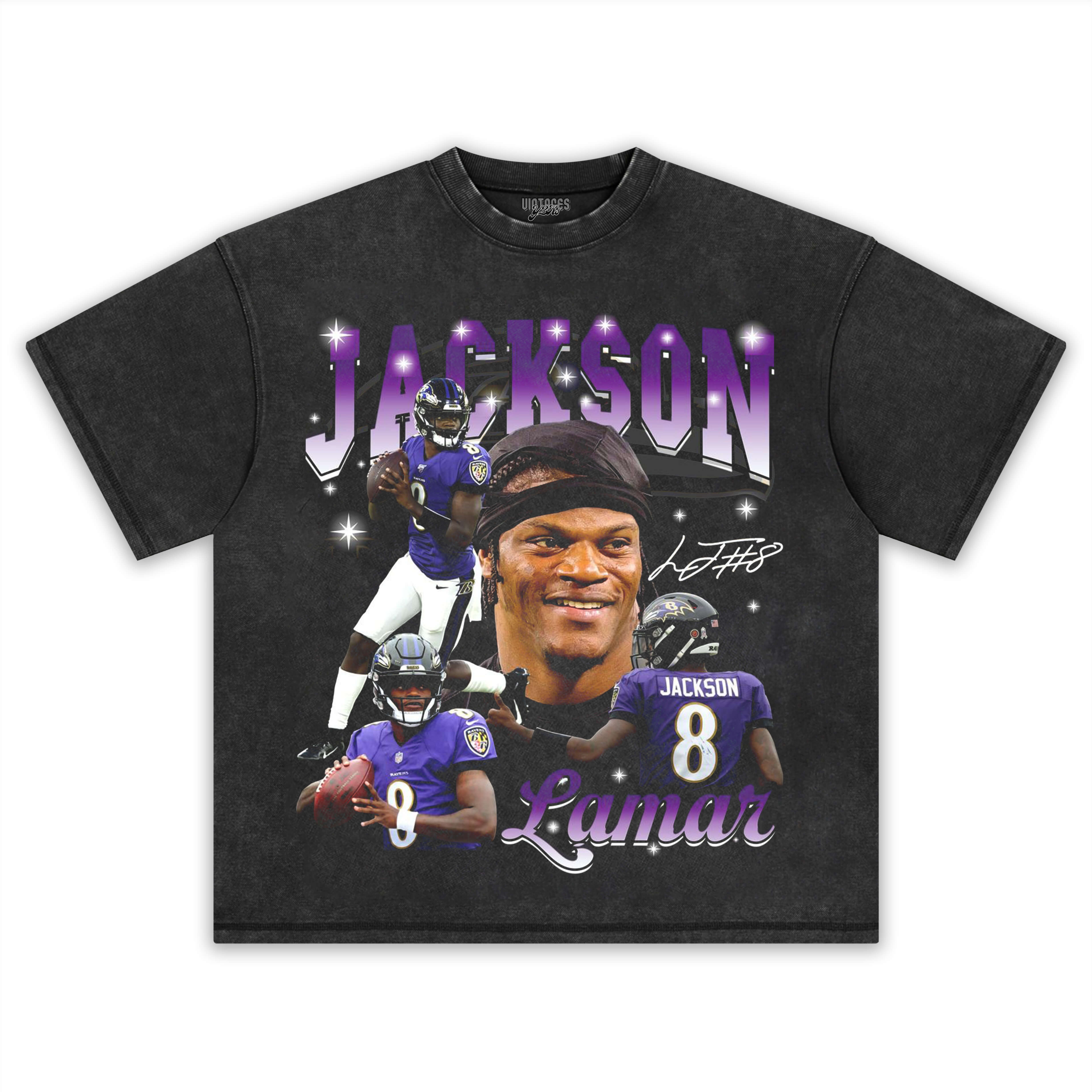 LAMAR JACKSON VINTAGE V2 TEE & LS & HOODIE