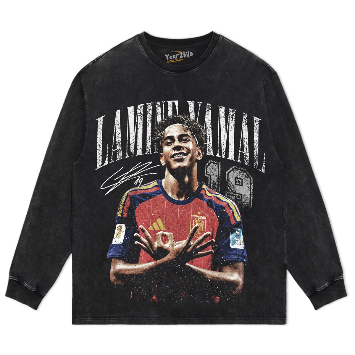 LAMINE YAMAL VINTAGE 2026 TANK TOP & TEE & LONG SLEEVE & LAYERED LS & HOODIE