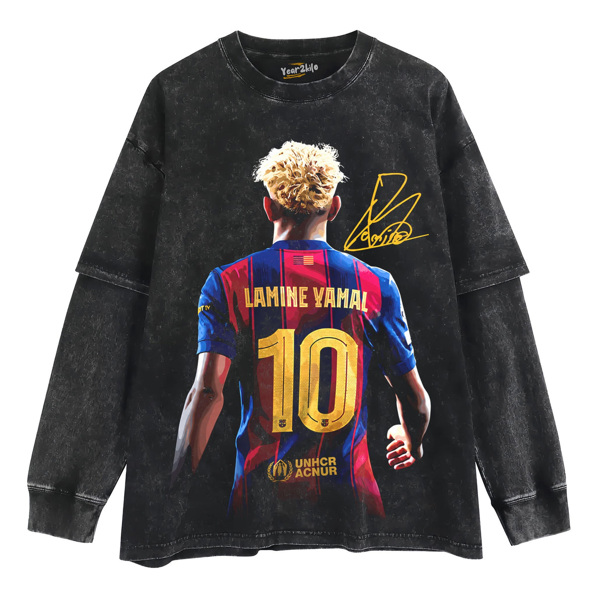 LAMINE YAMAL VINTAGE V4 2026 TANK TOP & TEE & LONG SLEEVE & LAYERED LS & HOODIE
