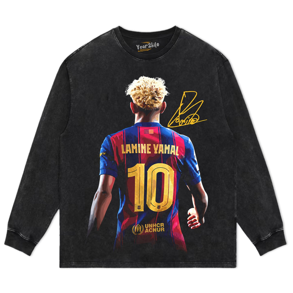 LAMINE YAMAL VINTAGE V4 2026 TANK TOP & TEE & LONG SLEEVE & LAYERED LS & HOODIE