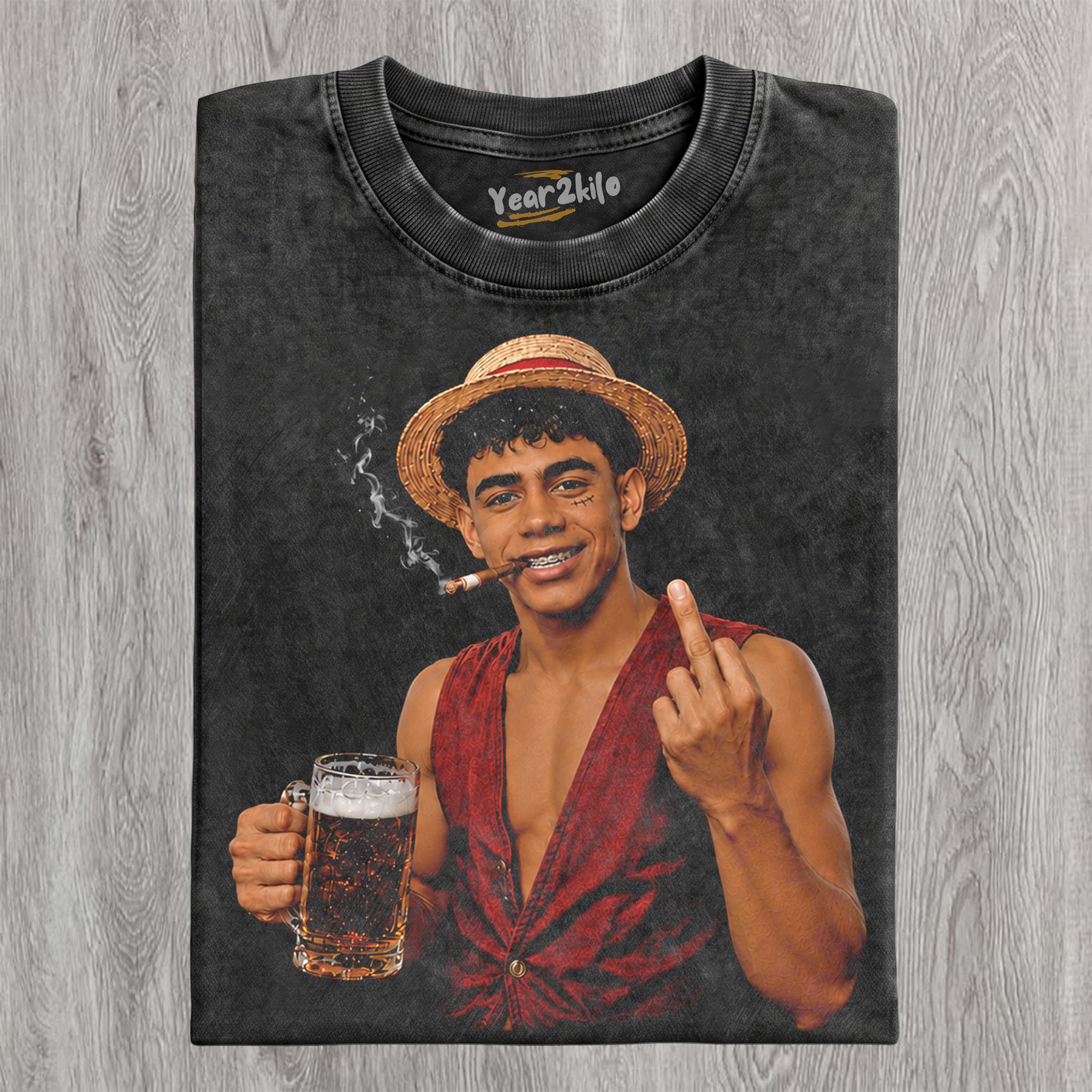 LAMINE YAMAL × LUFFY ONE PIECE GRAPHIC V1 TANK TOP & TEE & LONG SLEEVE & LAYERED LS & HOODIE
