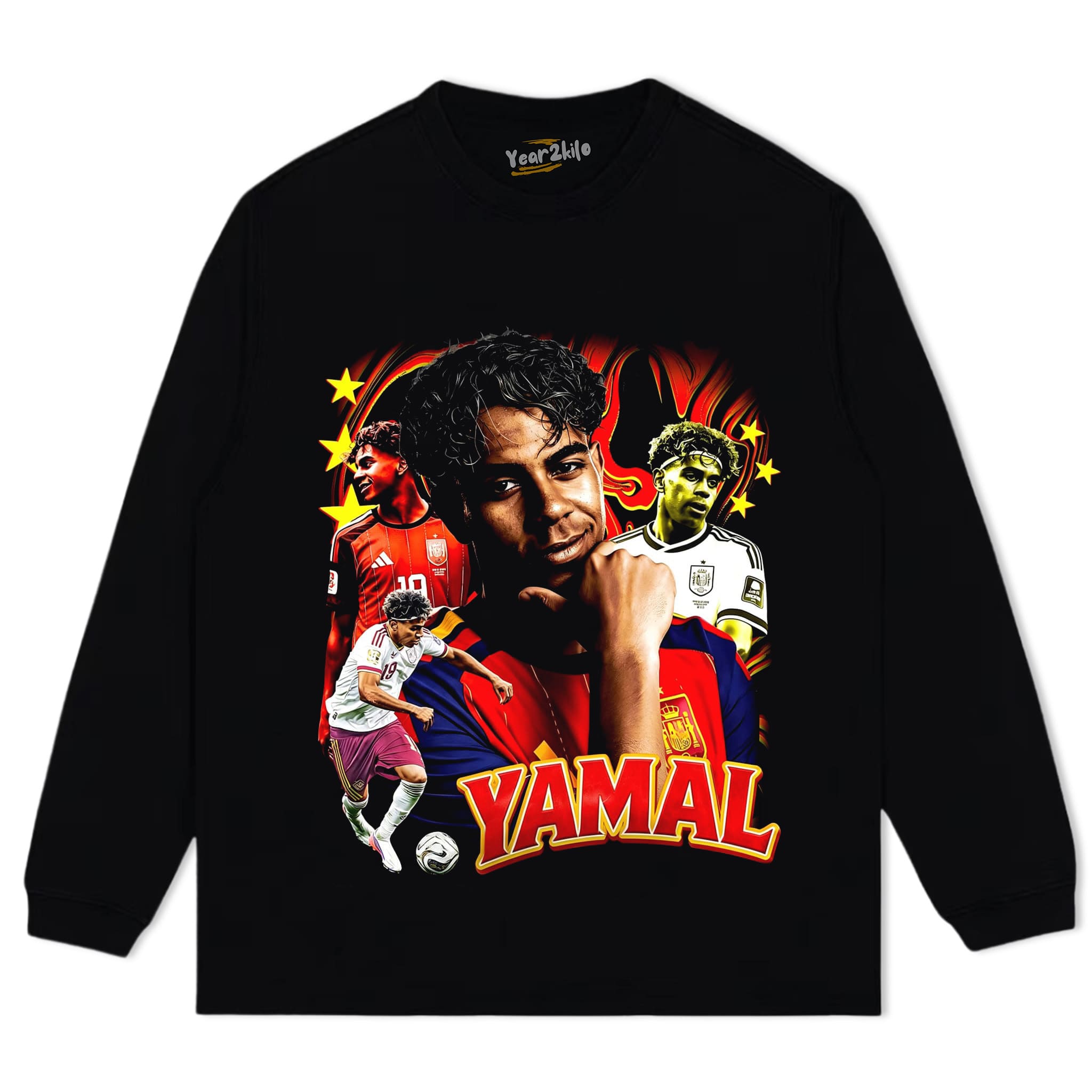 LAMINE YAMAL 2026 VINTAGE TANK TOP & TEE & LONG SLEEVE & LAYERED LS & HOODIE