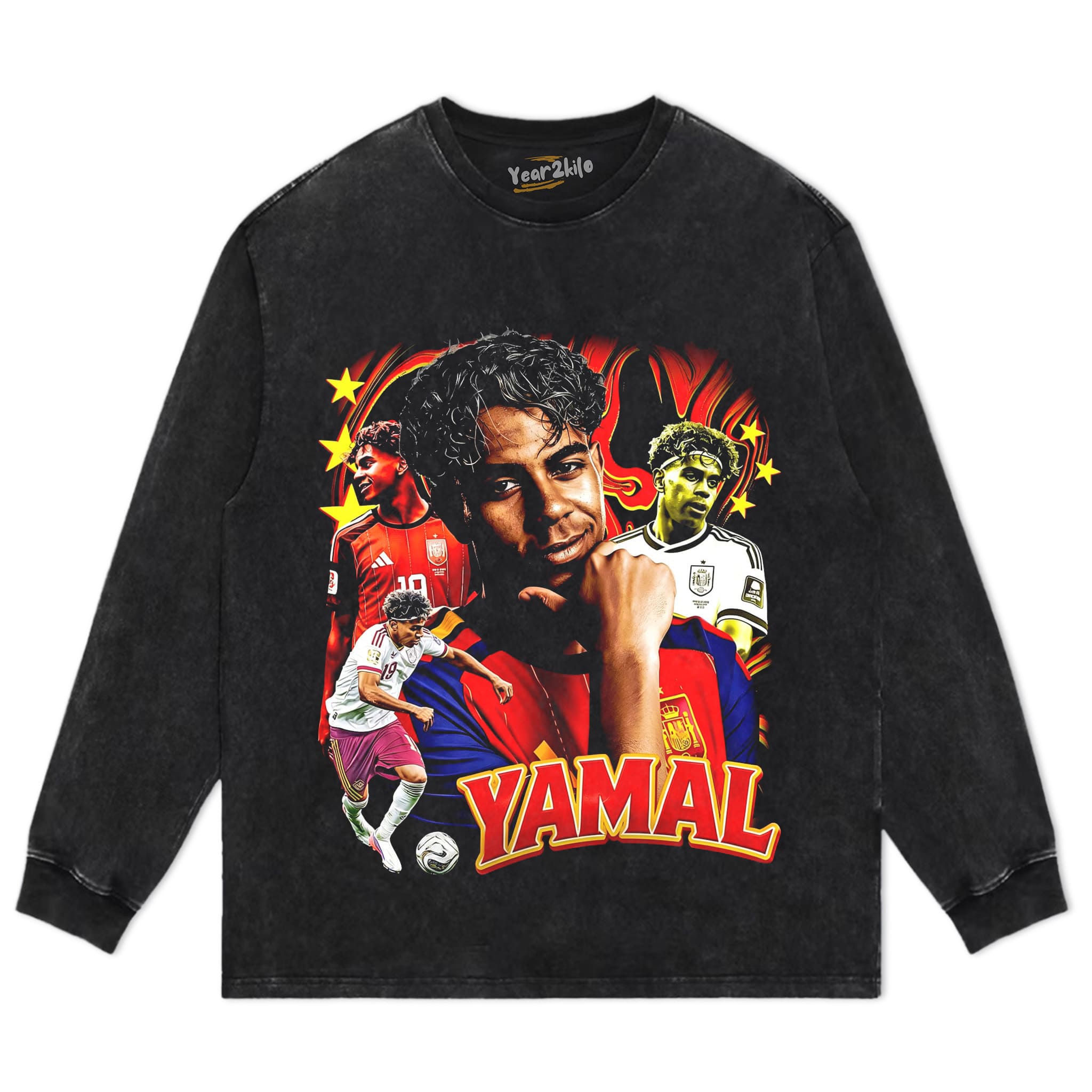 LAMINE YAMAL 2026 VINTAGE TANK TOP & TEE & LONG SLEEVE & LAYERED LS & HOODIE