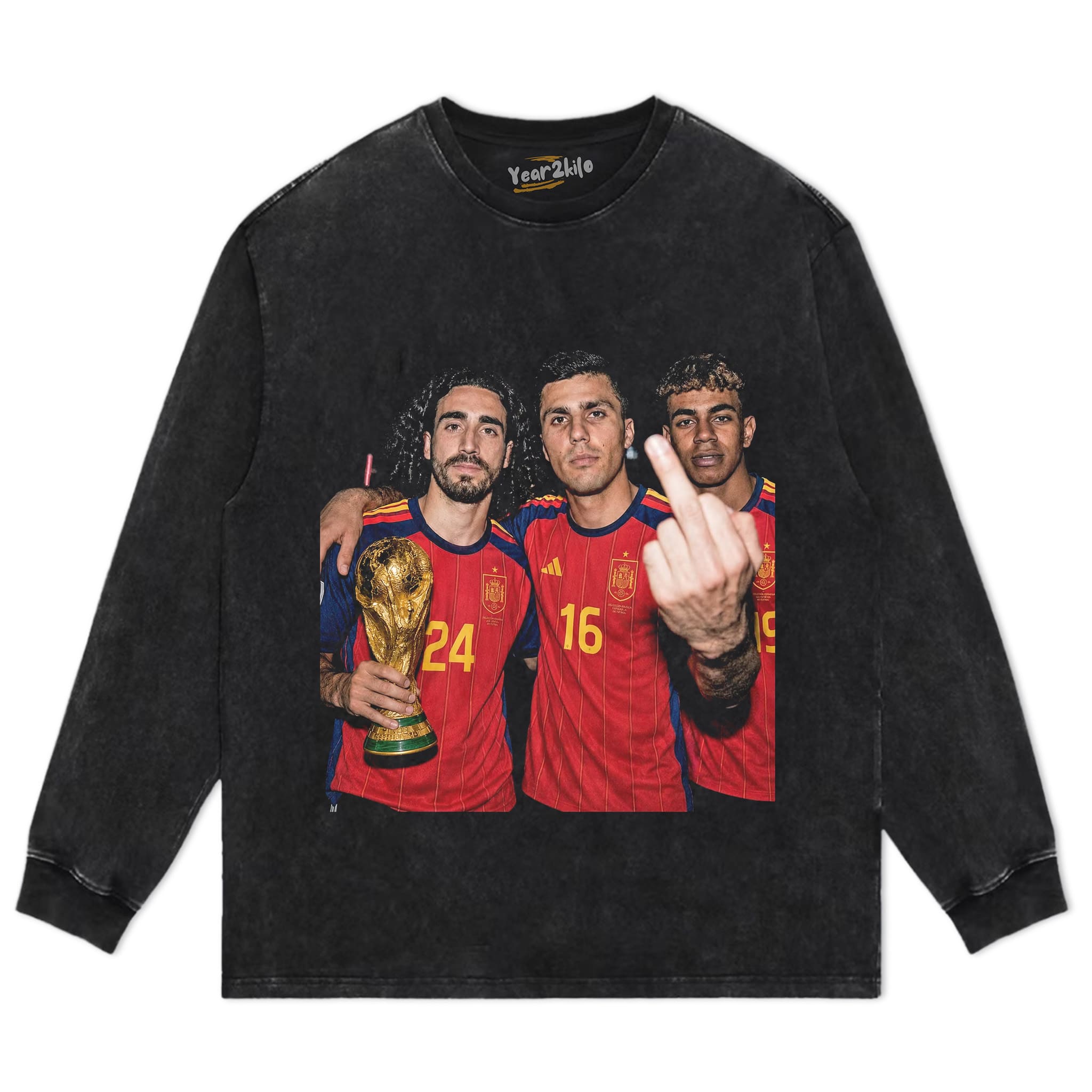 LAMINE YAMAL & MARC CUCURELLA & RODRI FIFA 2026 CHAMPION TANK TOP & TEE & LONG SLEEVE & LAYERED LS & HOODIE