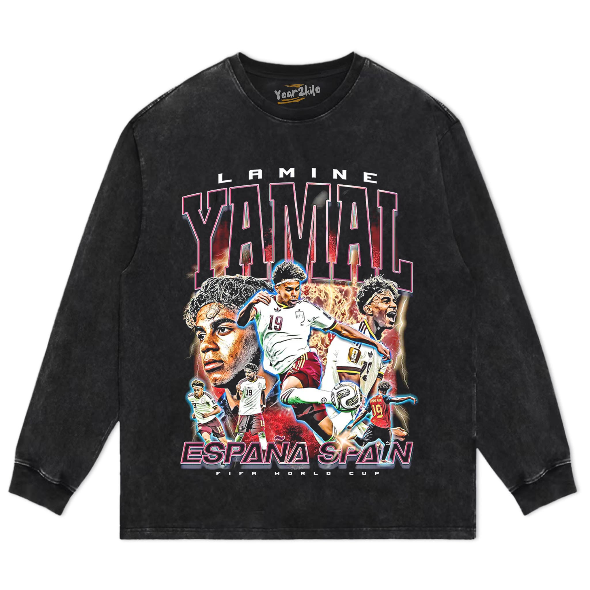 LAMINE YAMAL 'SPAIN FOOTBALL WORLD CUP' LOOK TANK TOP & TEE & LONG SLEEVE & LAYERED LS & HOODIE