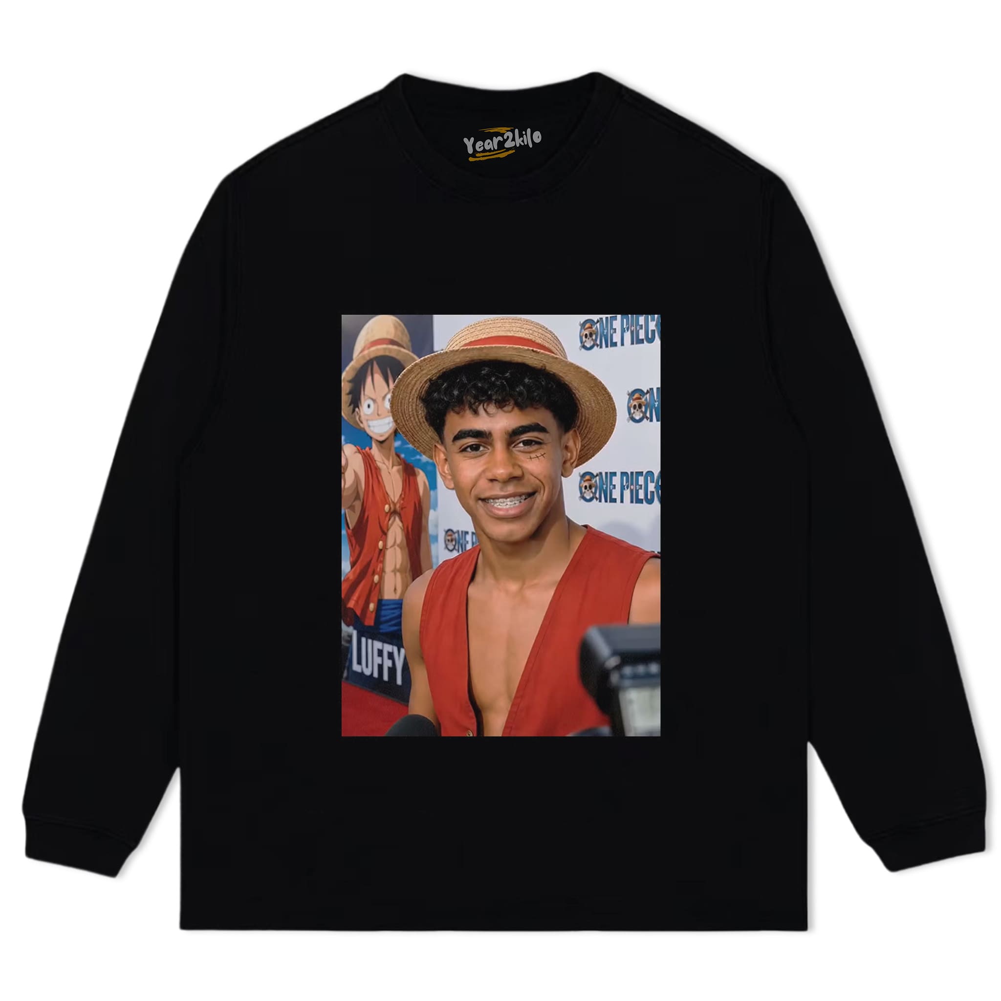 LAMINE YAMAL × LUFFY ONE PIECE GRAPHIC TANK TOP & TEE & LONG SLEEVE & LAYERED LS & HOODIE