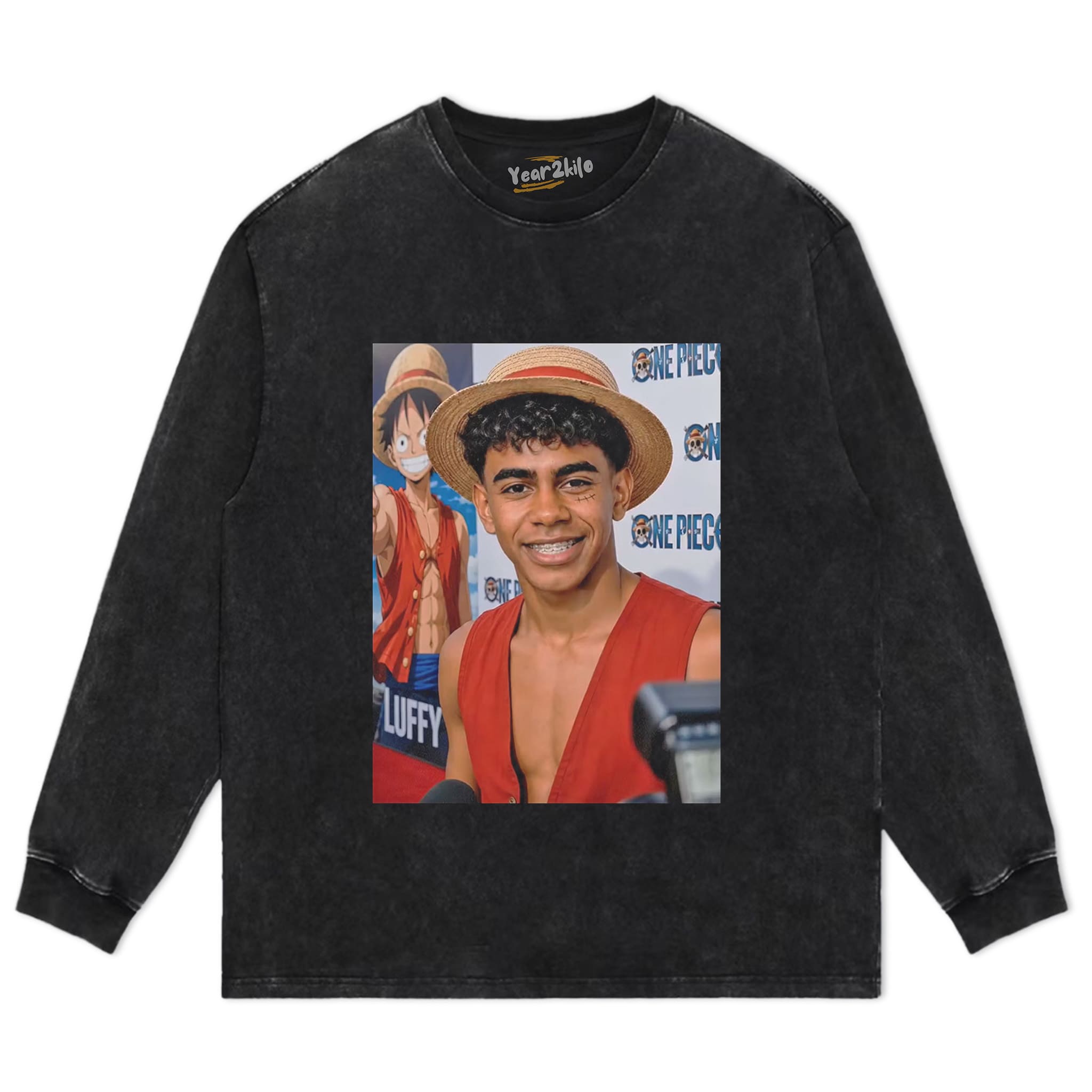 LAMINE YAMAL × LUFFY ONE PIECE GRAPHIC TANK TOP & TEE & LONG SLEEVE & LAYERED LS & HOODIE