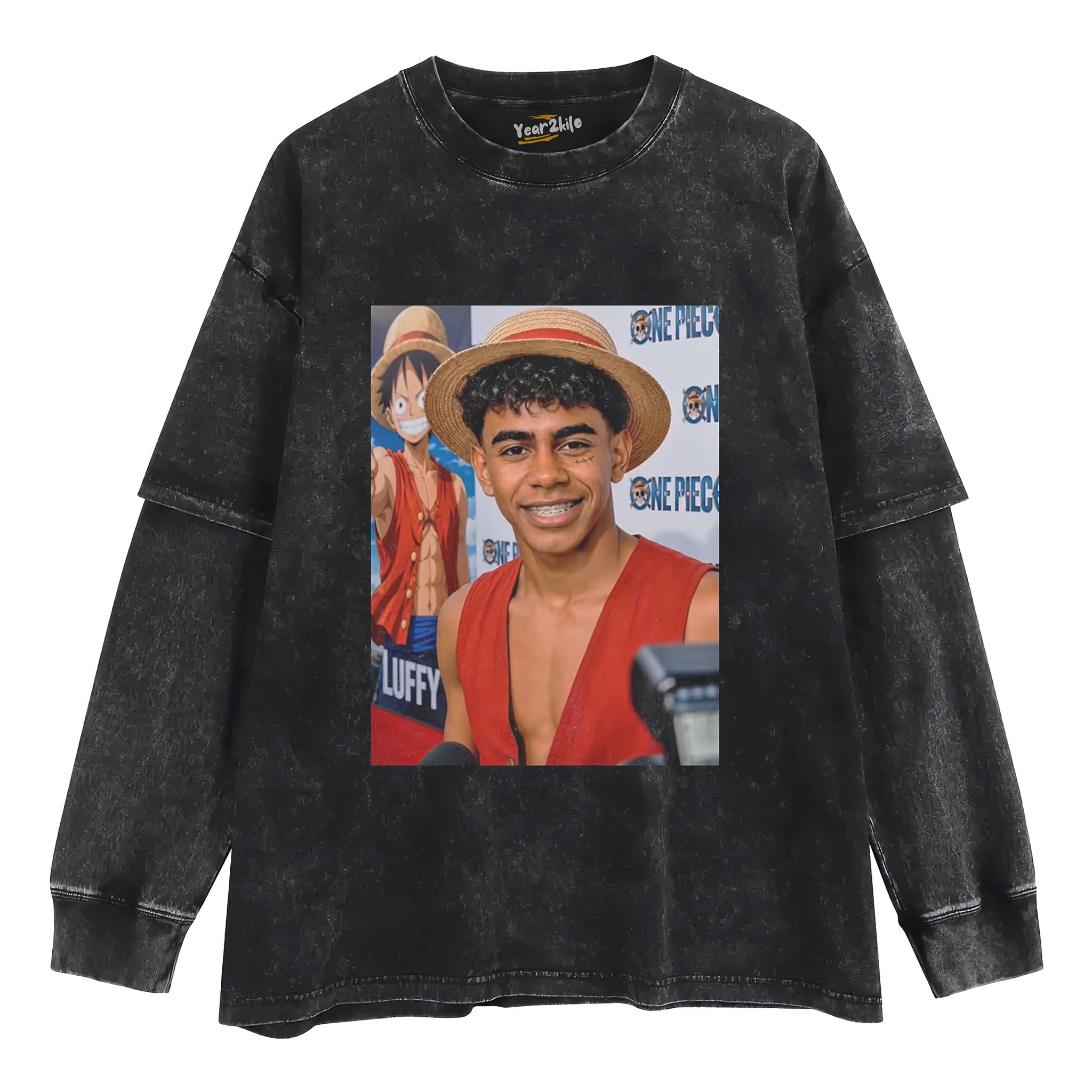 LAMINE YAMAL × LUFFY ONE PIECE GRAPHIC TANK TOP & TEE & LONG SLEEVE & LAYERED LS & HOODIE