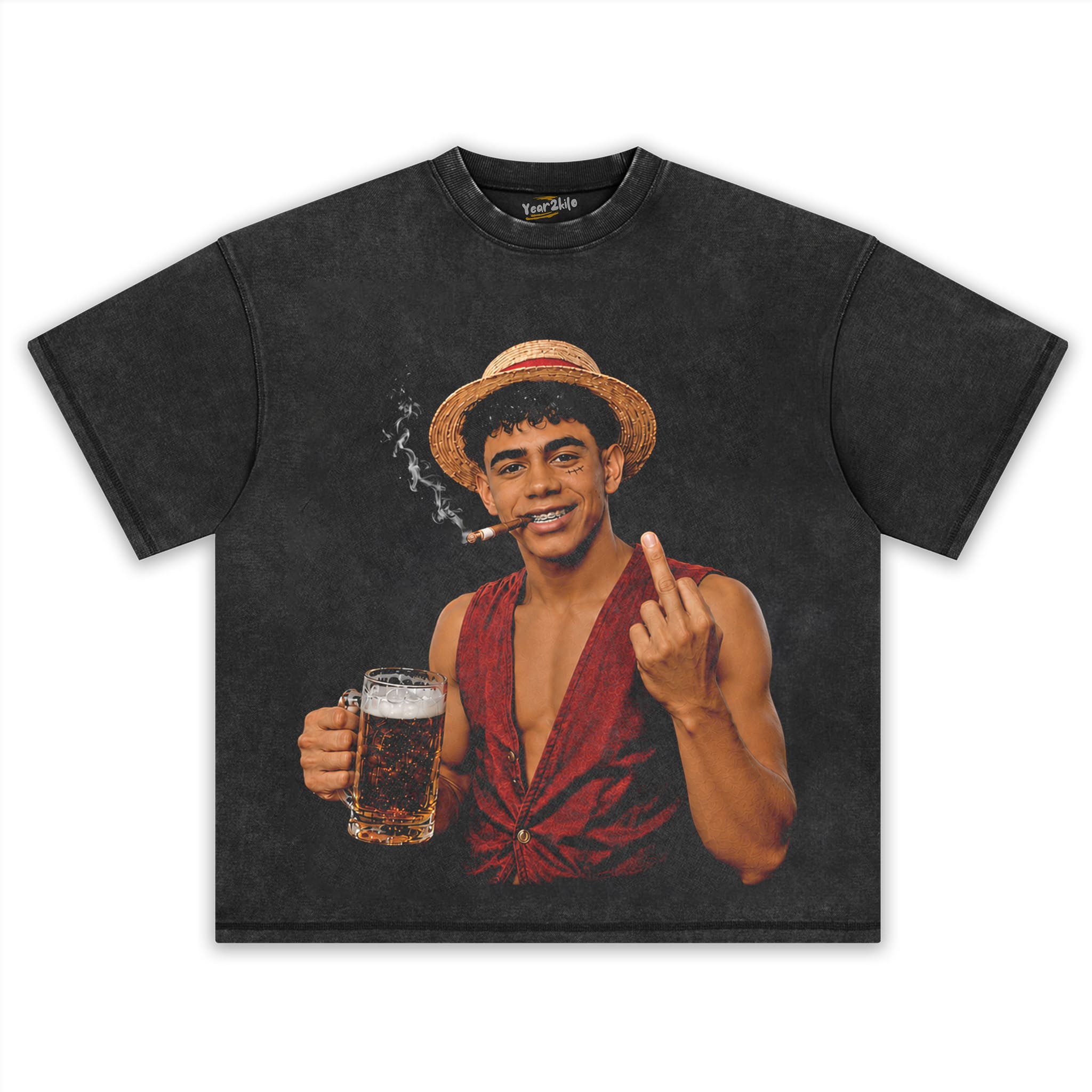 LAMINE YAMAL × LUFFY ONE PIECE GRAPHIC V1 TANK TOP & TEE & LONG SLEEVE & LAYERED LS & HOODIE