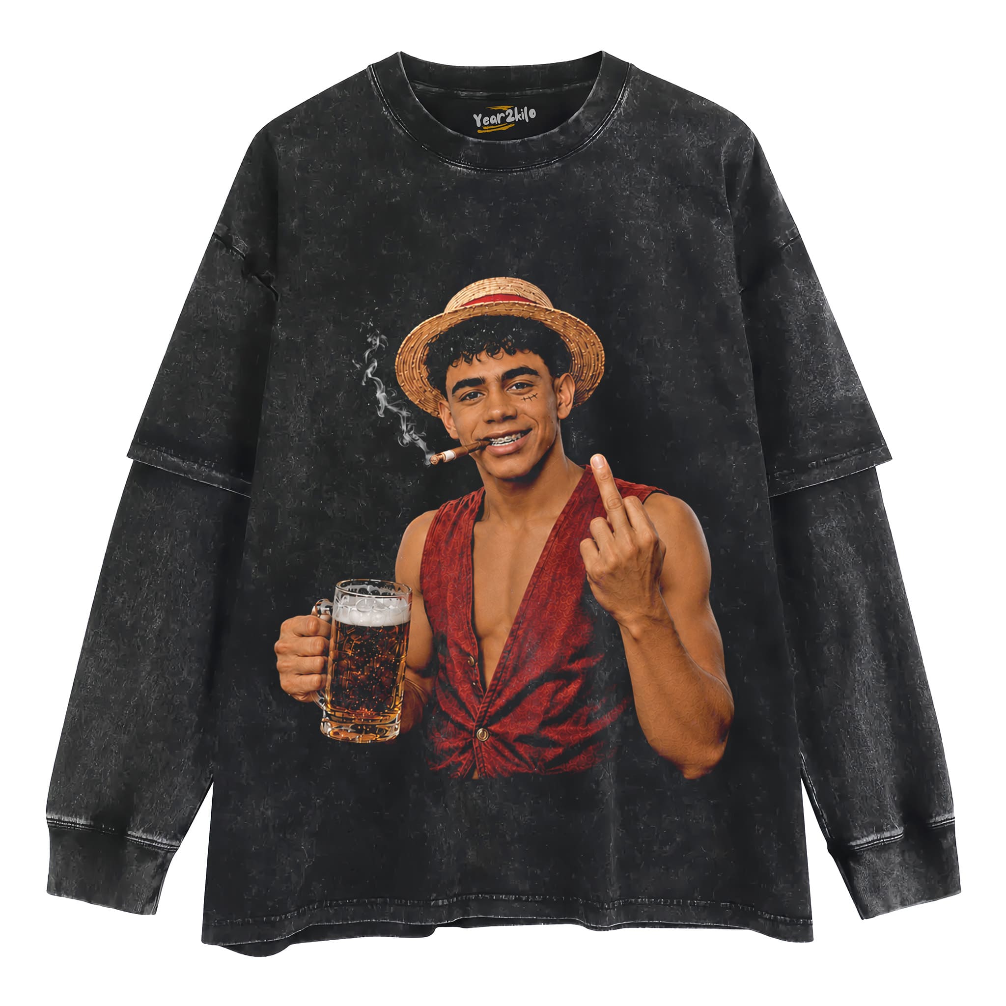 LAMINE YAMAL × LUFFY ONE PIECE GRAPHIC V1 TANK TOP & TEE & LONG SLEEVE & LAYERED LS & HOODIE