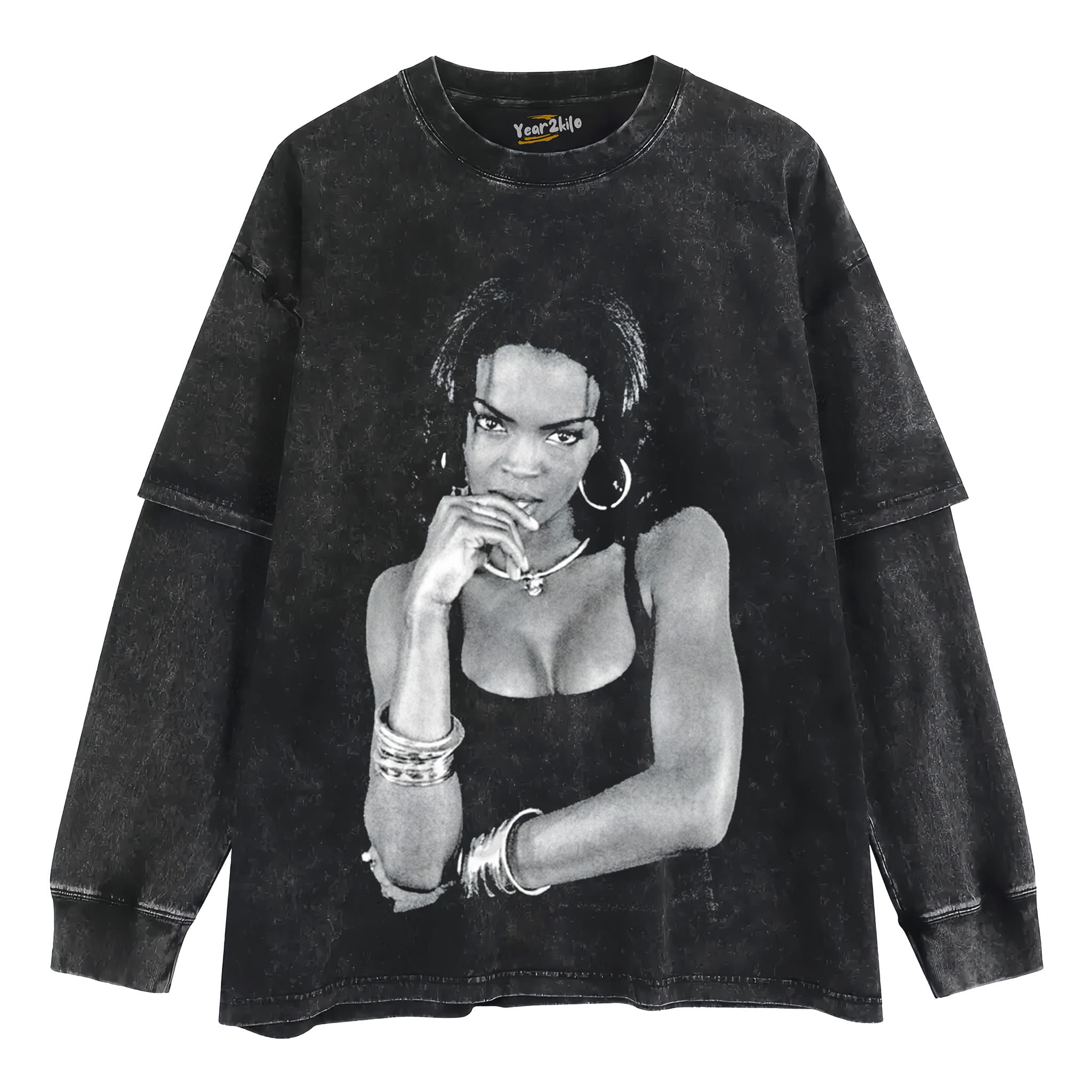LAURYN HILL 80S 90S VINTAGE LOOK TANK TOP & TEE & LONG SLEEVE & LAYERED LS & HOODIE