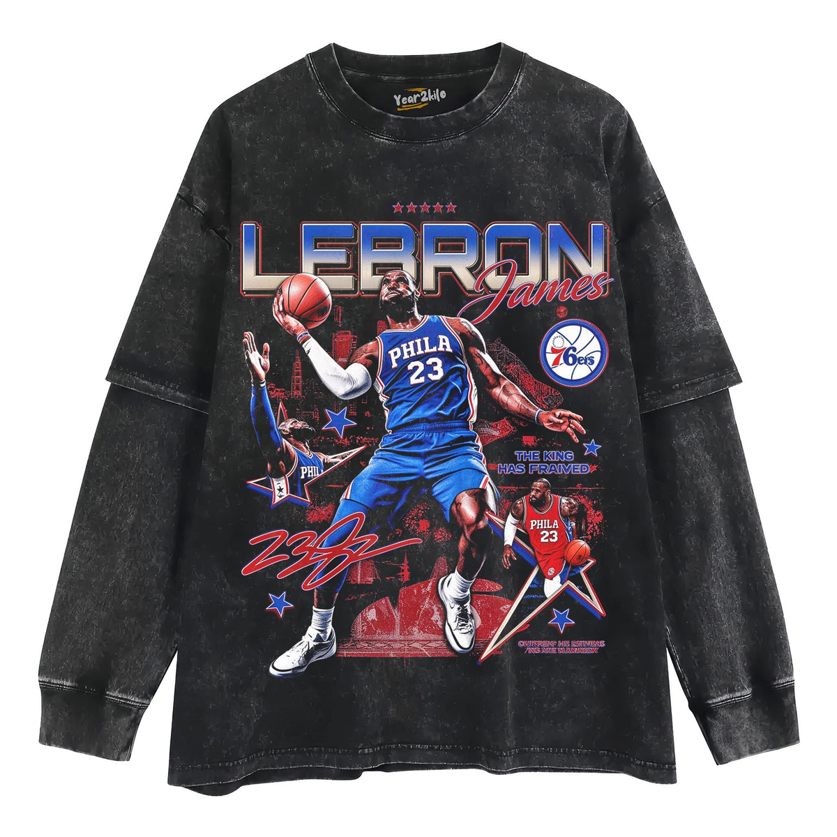 LEBRON X 76ERS TANK TOP & TEE & LONG SLEEVE & LAYERED LS & HOODIE