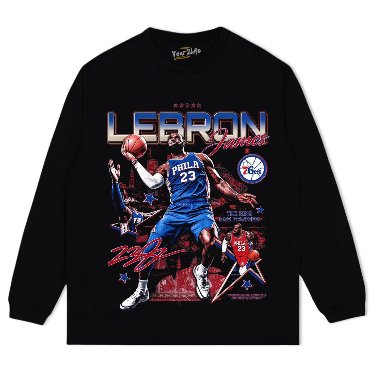 LEBRON X 76ERS TANK TOP & TEE & LONG SLEEVE & LAYERED LS & HOODIE