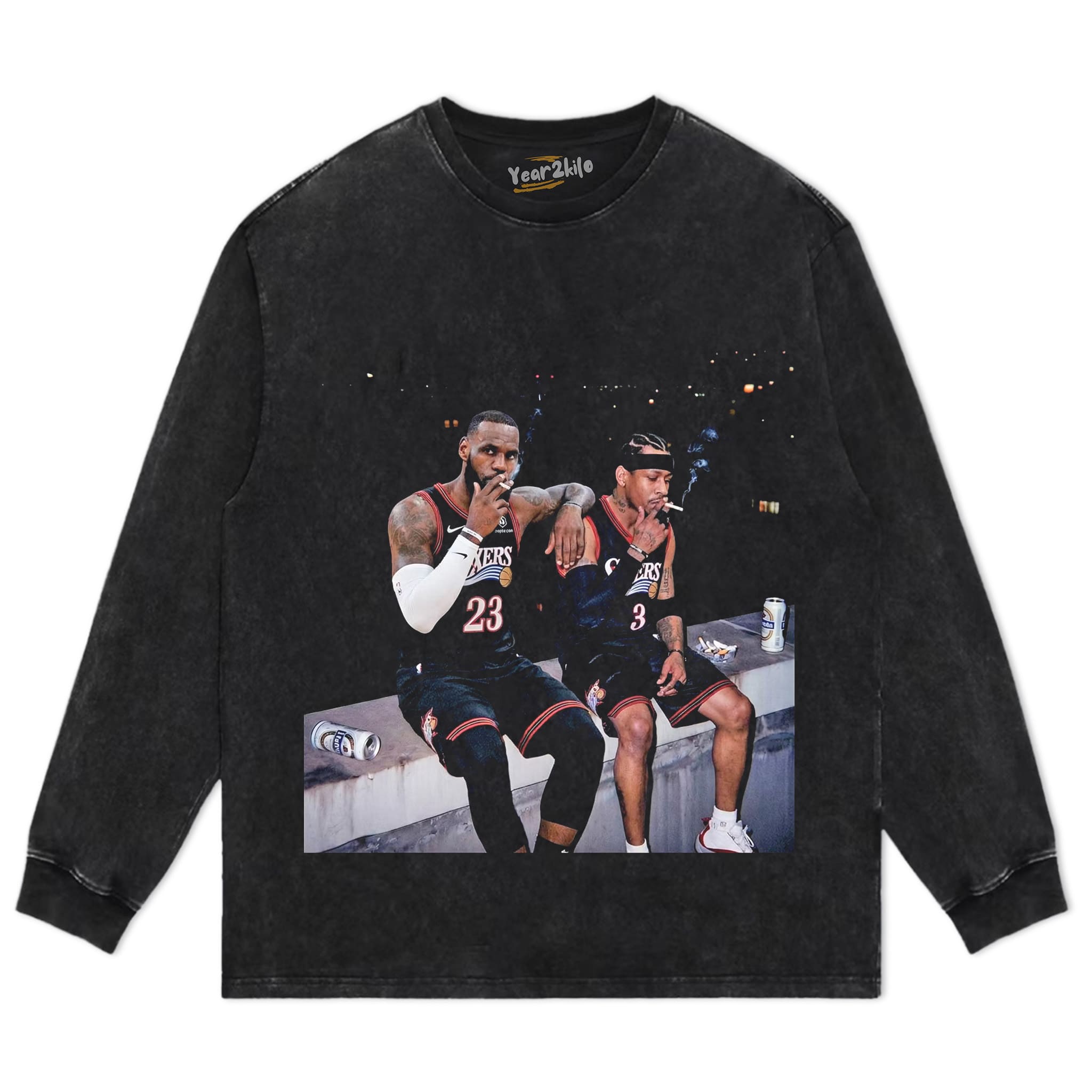 LEBRON JAMES & ALLEN IVERSON TANK TOP & TEE & LONG SLEEVE & LAYERED LS & HOODIE