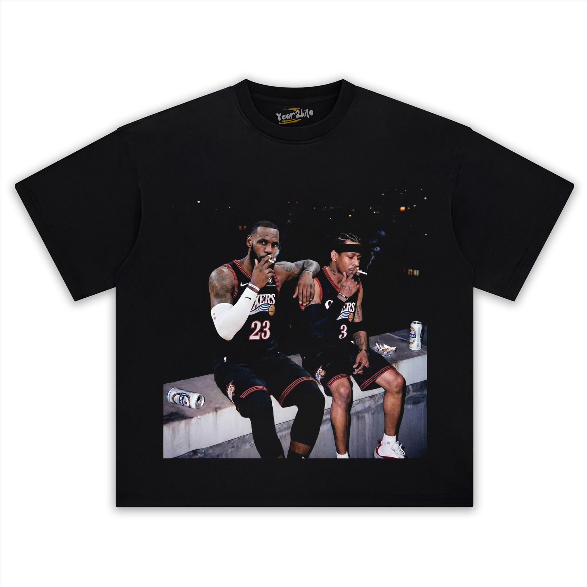 LEBRON JAMES & ALLEN IVERSON TANK TOP & TEE & LONG SLEEVE & LAYERED LS & HOODIE