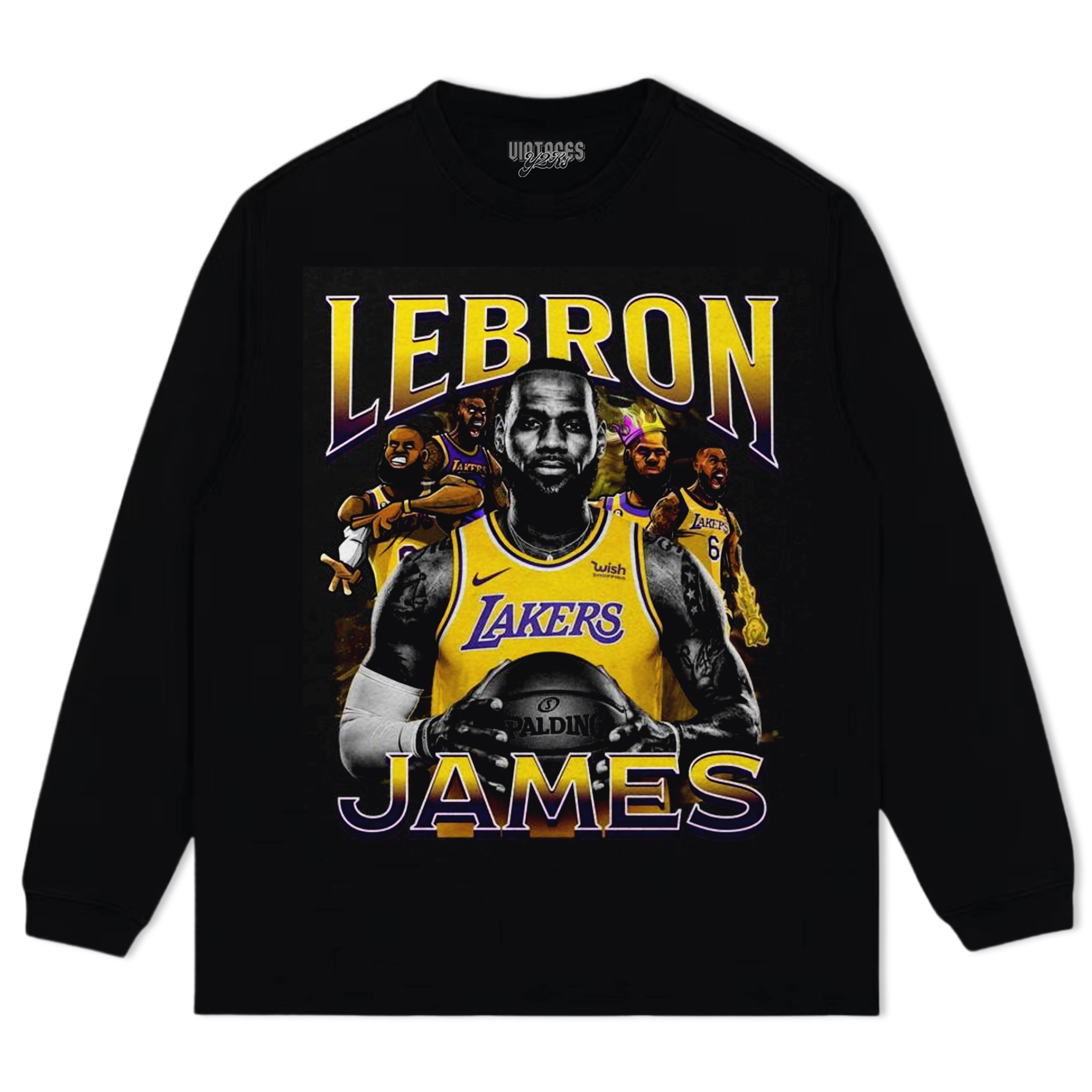 LEBRON JAMES T-SHIRT LOS ANGELES LAKERS TEE & LS & HOODIE