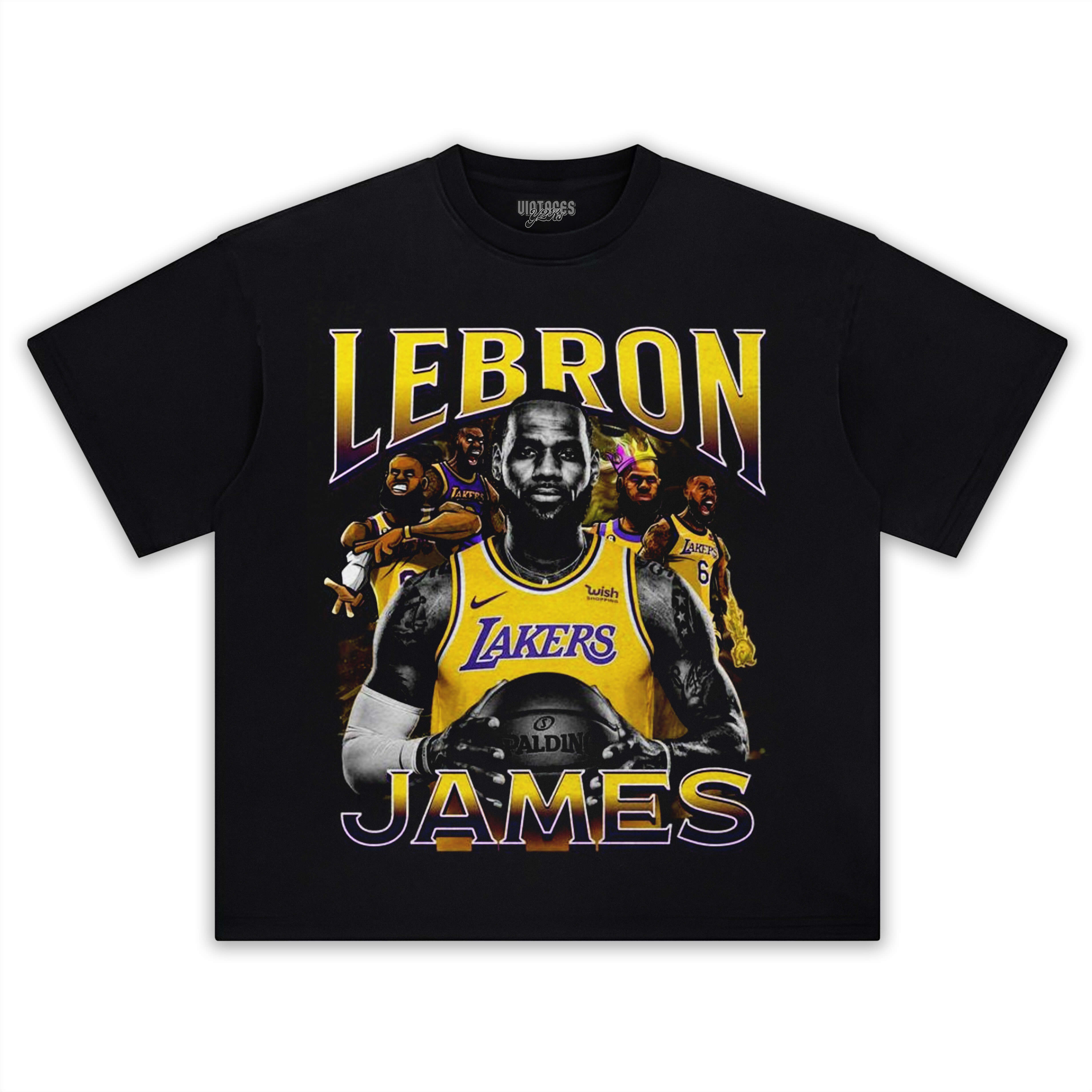 LEBRON JAMES T-SHIRT LOS ANGELES LAKERS TEE & LS & HOODIE