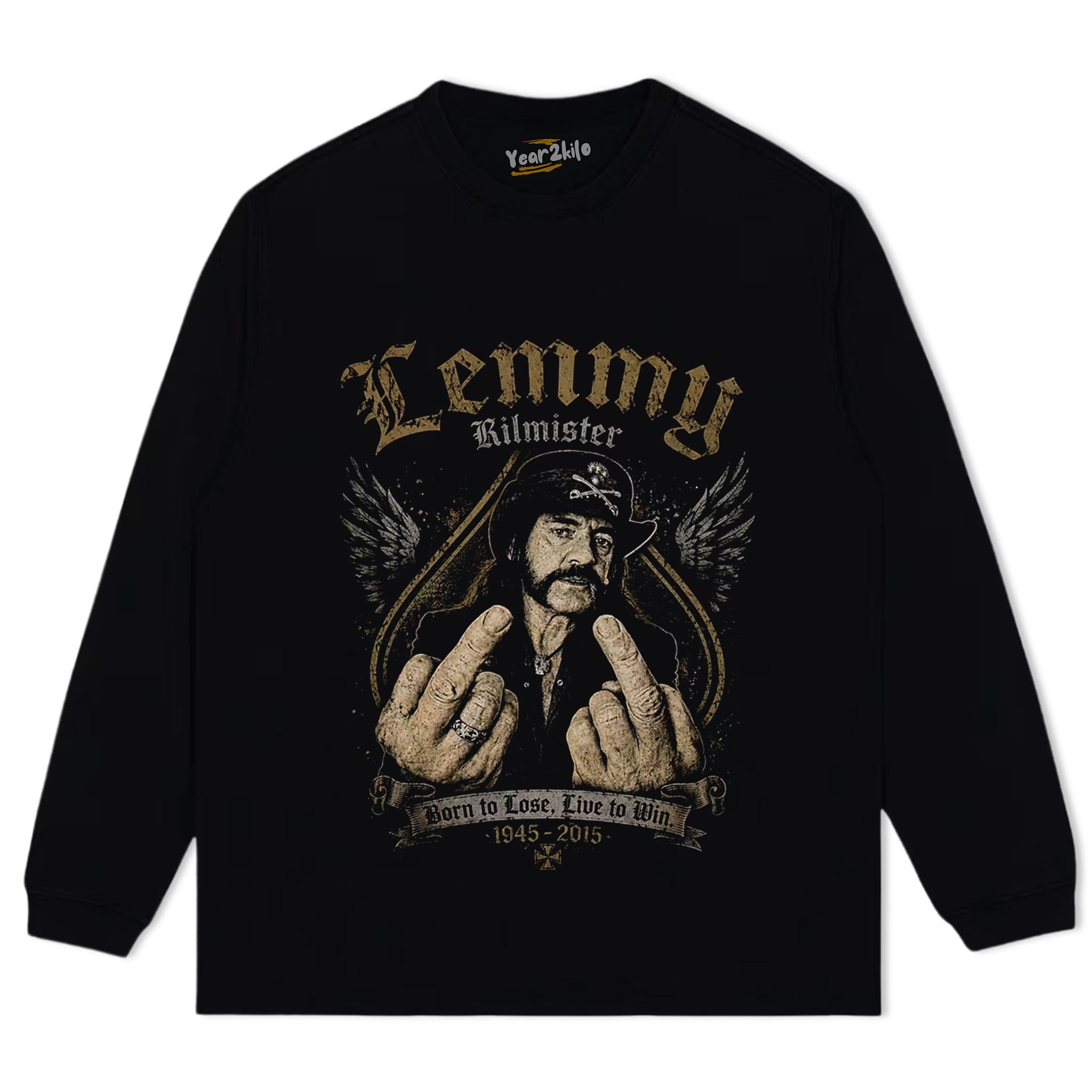 LEMMY KILMISTER VINTAGE V1 TANK TOP & TEE & LONG SLEEVE & LAYERED LS & HOODIE