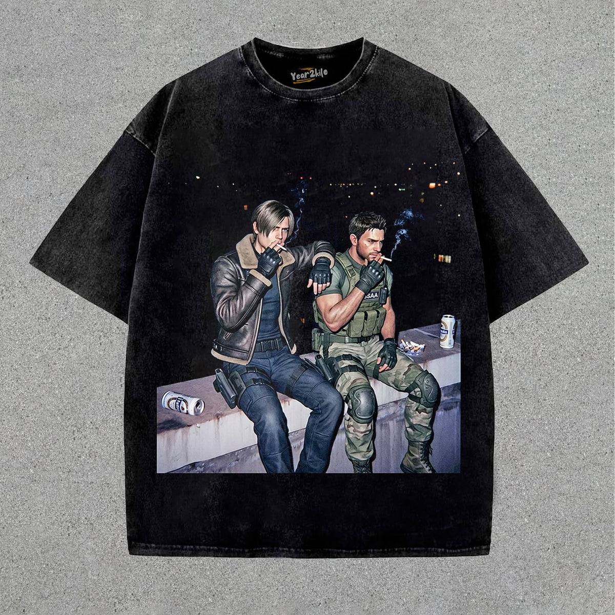 LEON S. KENNEDY & CHRIS REDFIELD TANK TOP & TEE & LONG SLEEVE & LAYERED LS & HOODIE