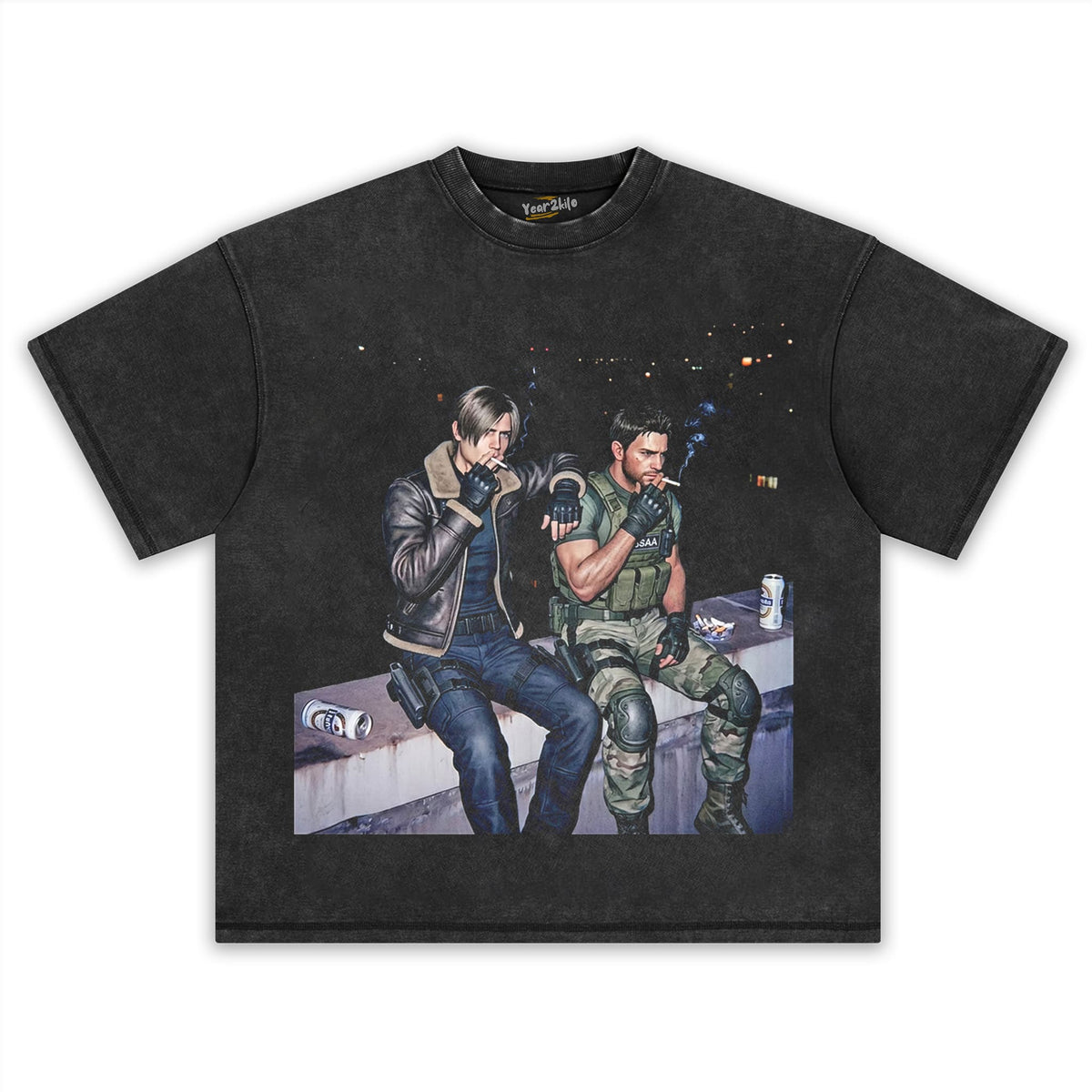 LEON S. KENNEDY & CHRIS REDFIELD TANK TOP & TEE & LONG SLEEVE & LAYERED LS & HOODIE