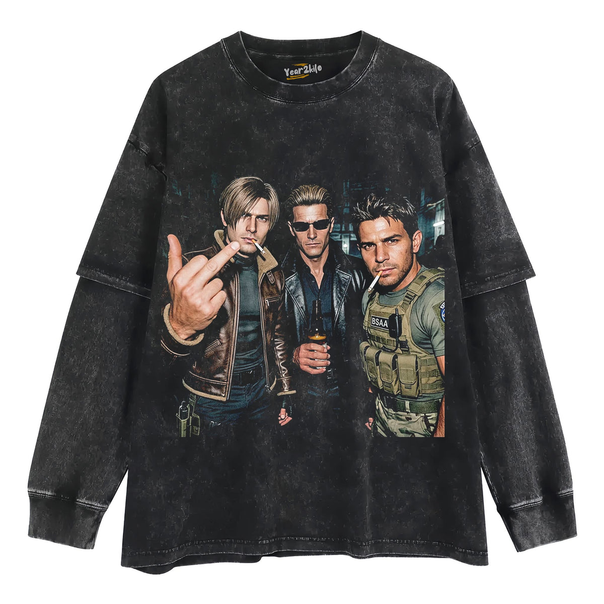 LEON & CHRIS & WESKER TANK TOP & TEE & LONG SLEEVE & LAYERED LS & HOODIE