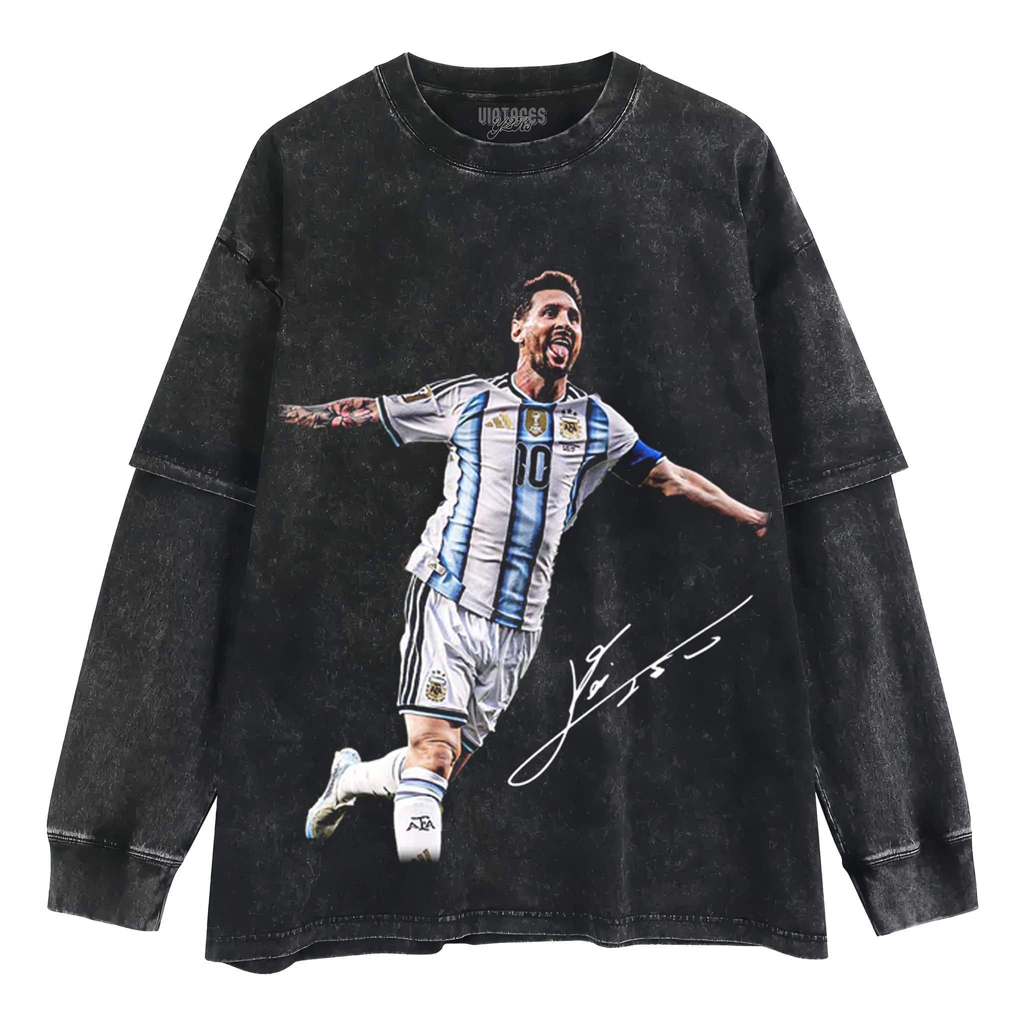 LEO MESSI - HAT TRICK TANK TOP & TEE & LONG SLEEVE & LAYERED LS & HOODIE