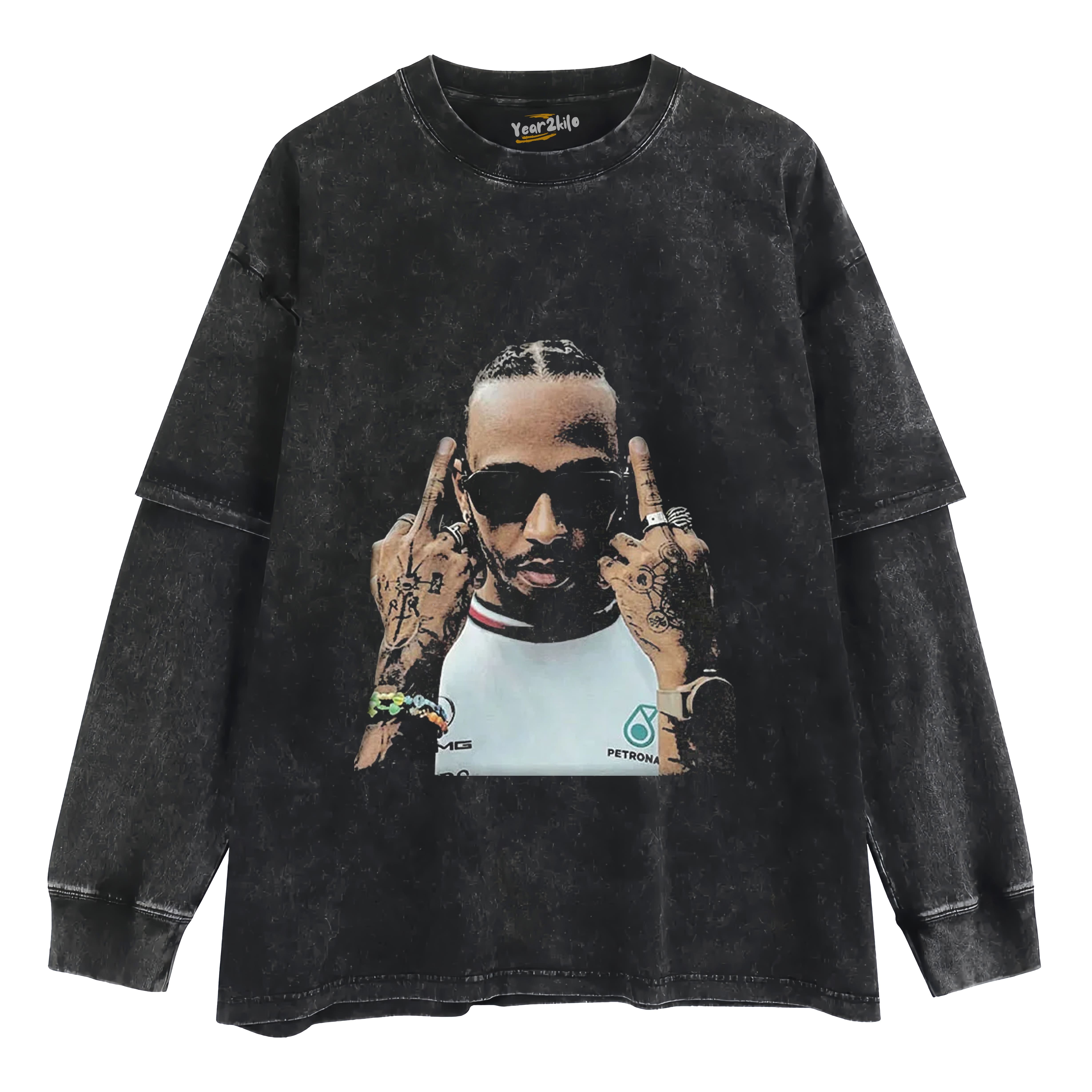LEWIS HAMILTON F1 TANK TOP & TEE & LONG SLEEVE & LAYERED LS & HOODIE