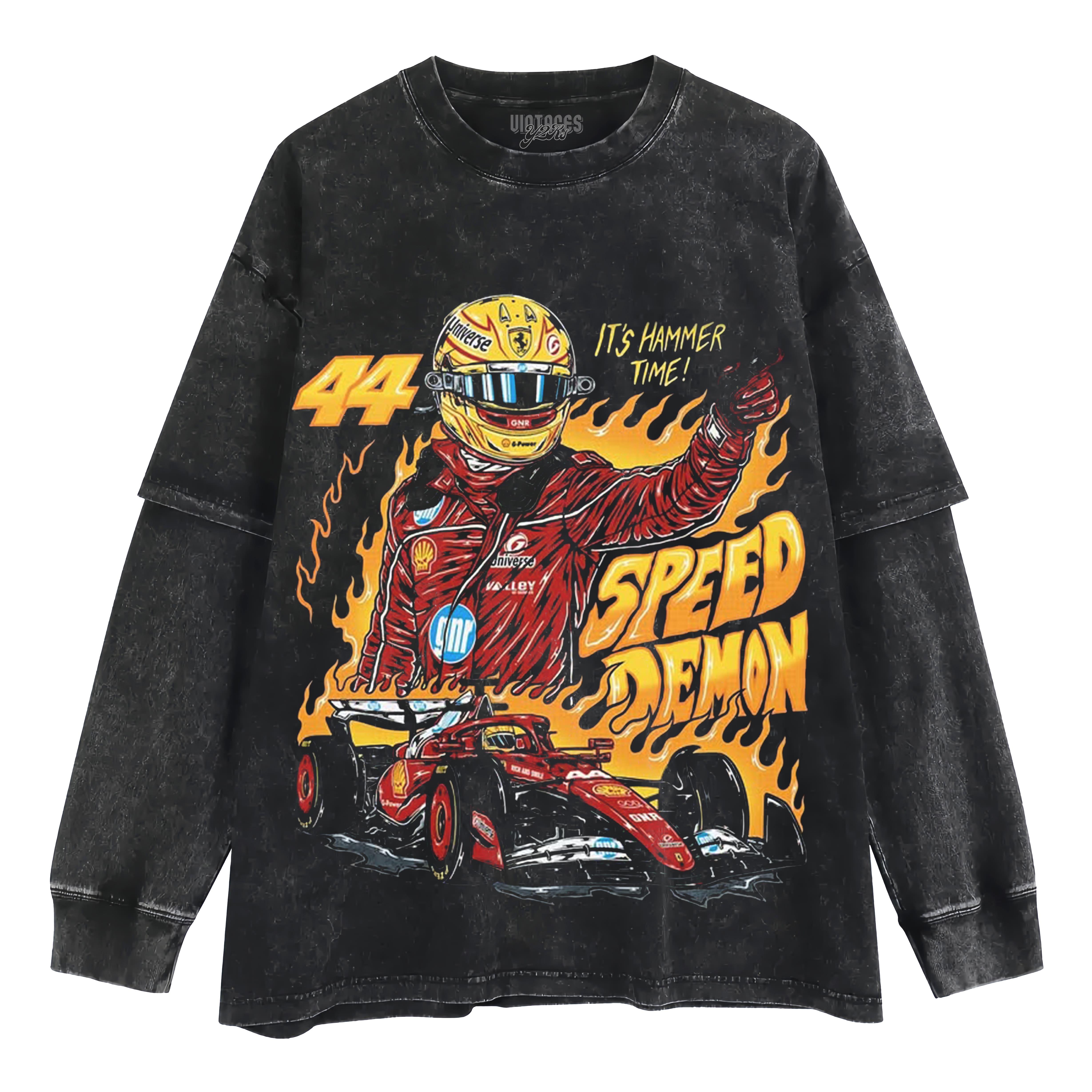 LEWIS HAMILTON LAYERED LONG SLEEVE