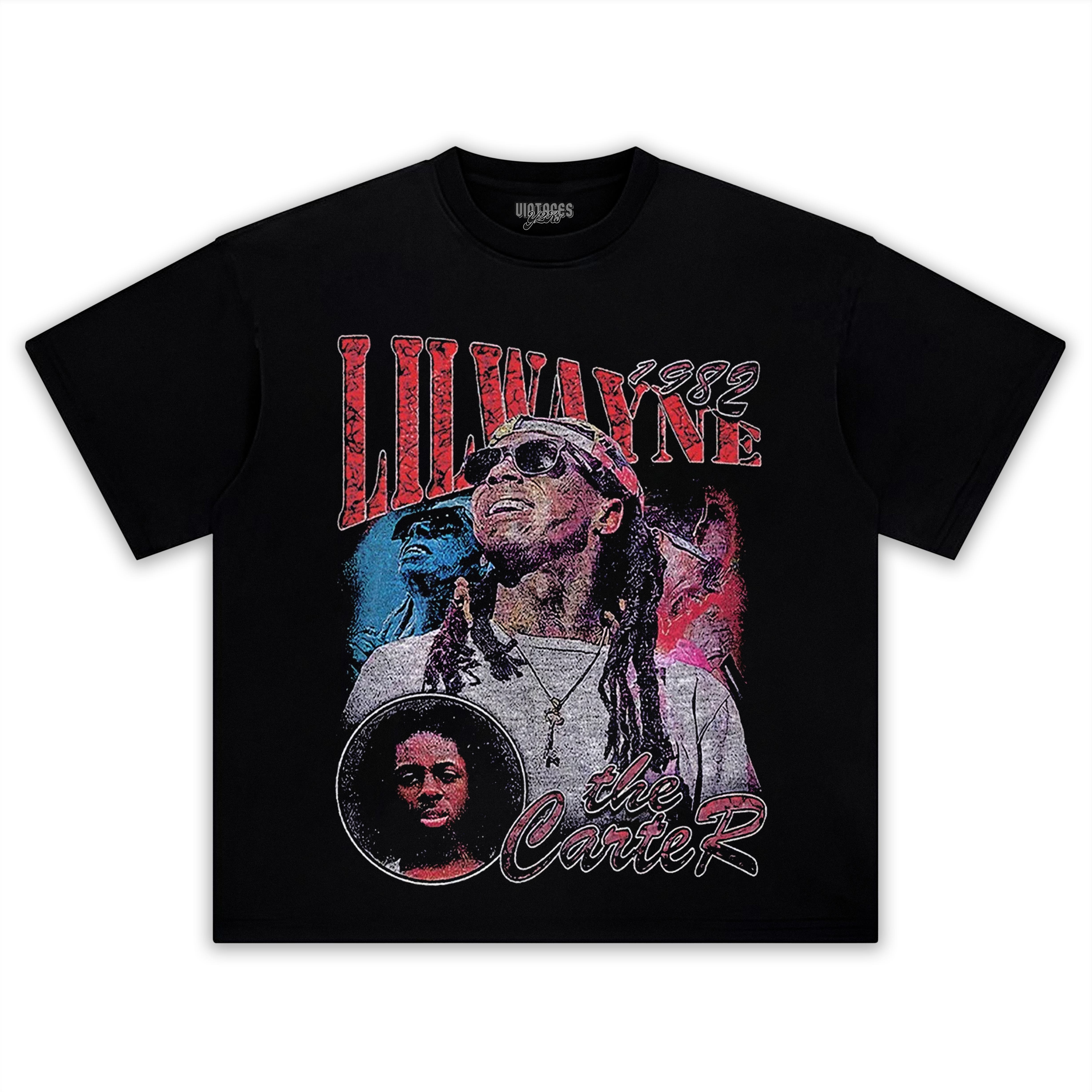 LIL WAYNE - VINTAGE INSPIRED 90'S RAP TEE & LS & HOODIE