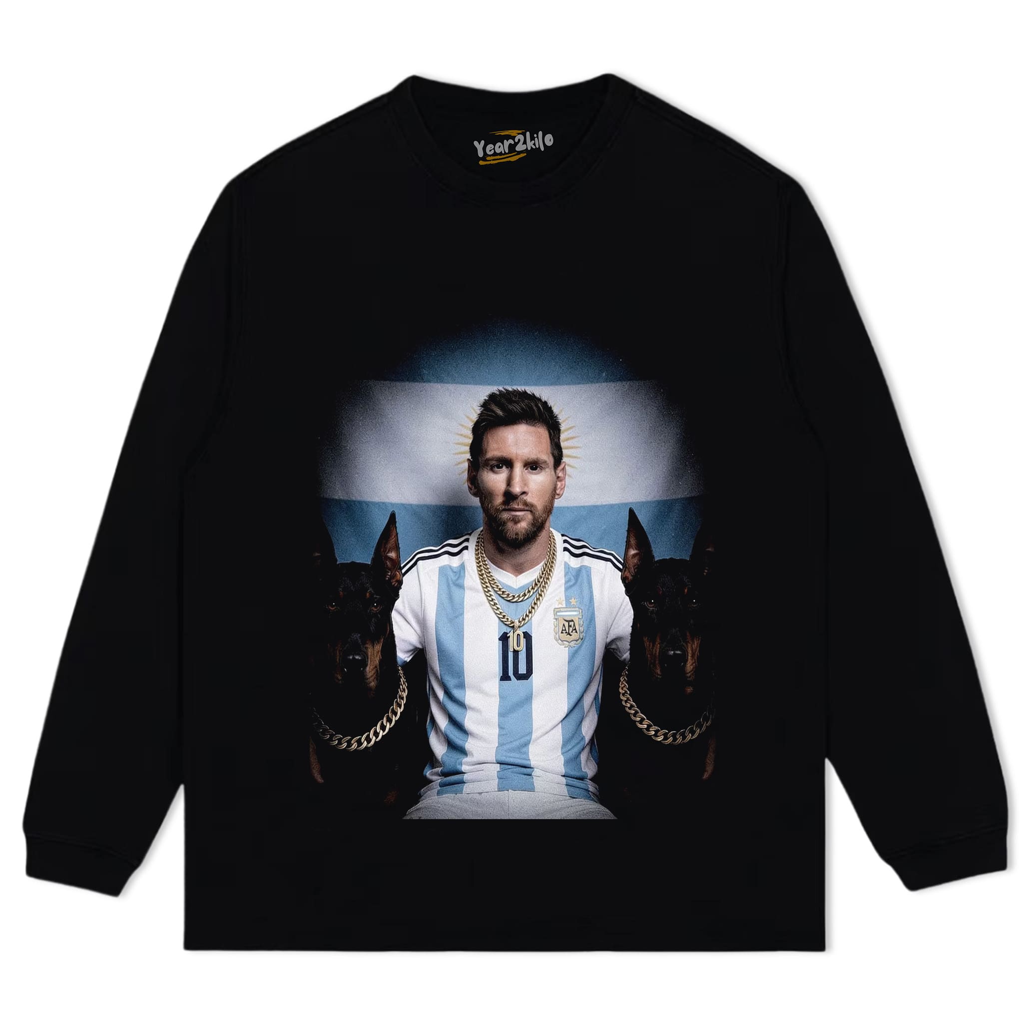 LIONEL MESS & DOBERMAN PINSCHER TANK TOP & TEE & LONG SLEEVE & LAYERED LS & HOODIE
