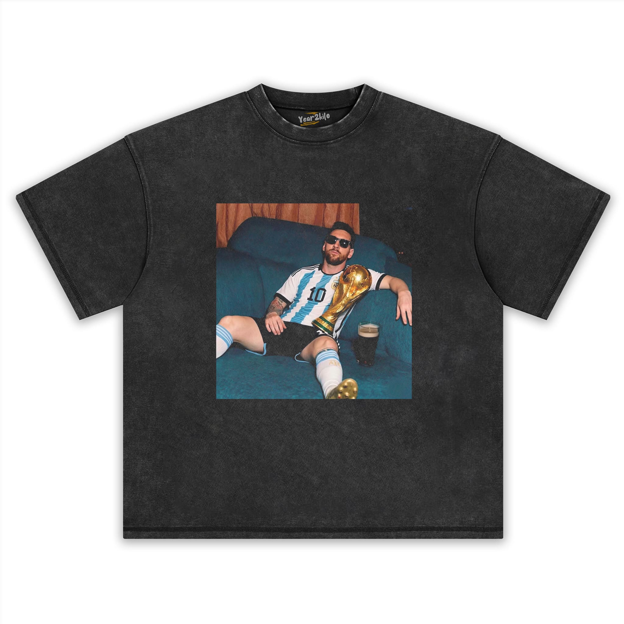LOUNGING MESSI ARGENTINA FUNNY VINTAGE TANK TOP & TEE & LONG SLEEVE & LAYERED LS & HOODIE