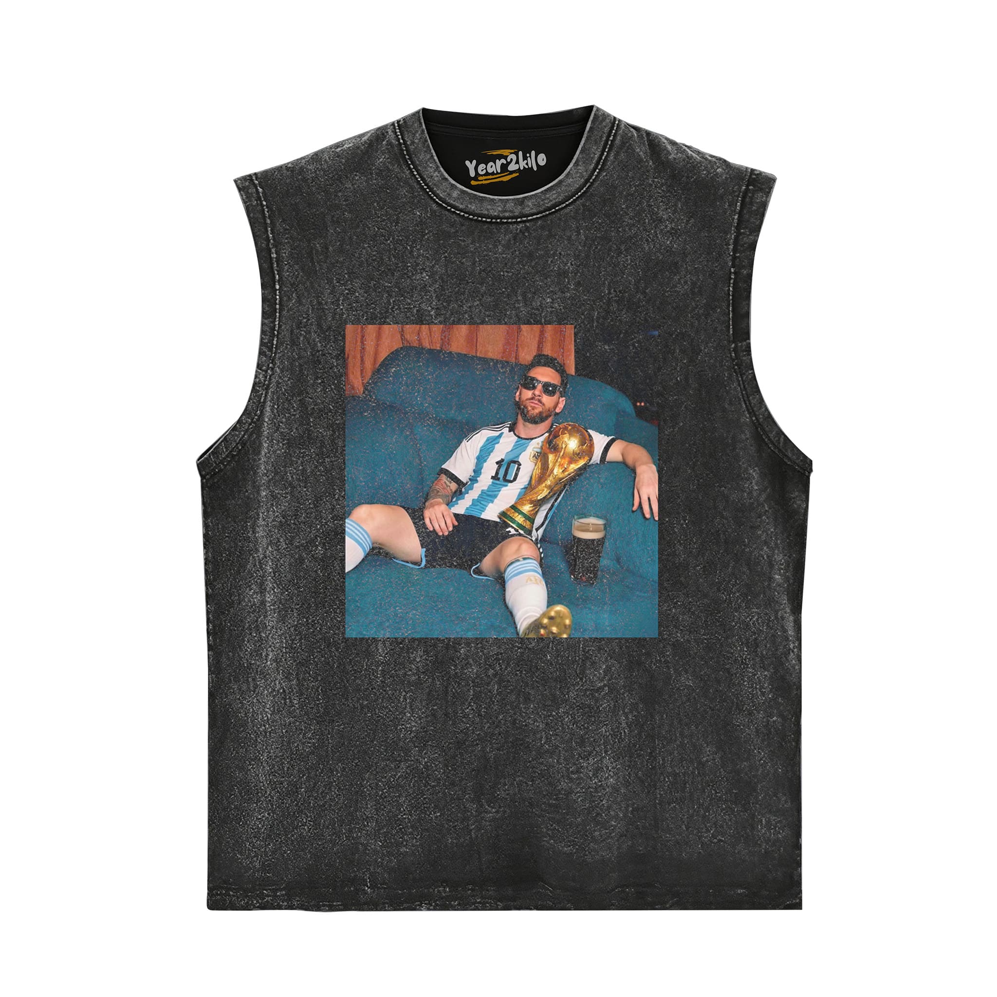 LOUNGING MESSI ARGENTINA FUNNY VINTAGE TANK TOP & TEE & LONG SLEEVE & LAYERED LS & HOODIE