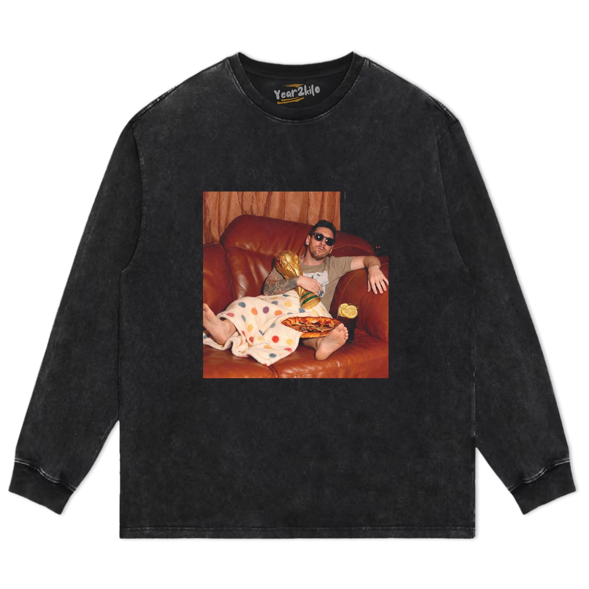 LOUNGING MESSI ARGENTINA FUNNY VINTAGE V2 TANK TOP & TEE & LONG SLEEVE & LAYERED LS & HOODIE