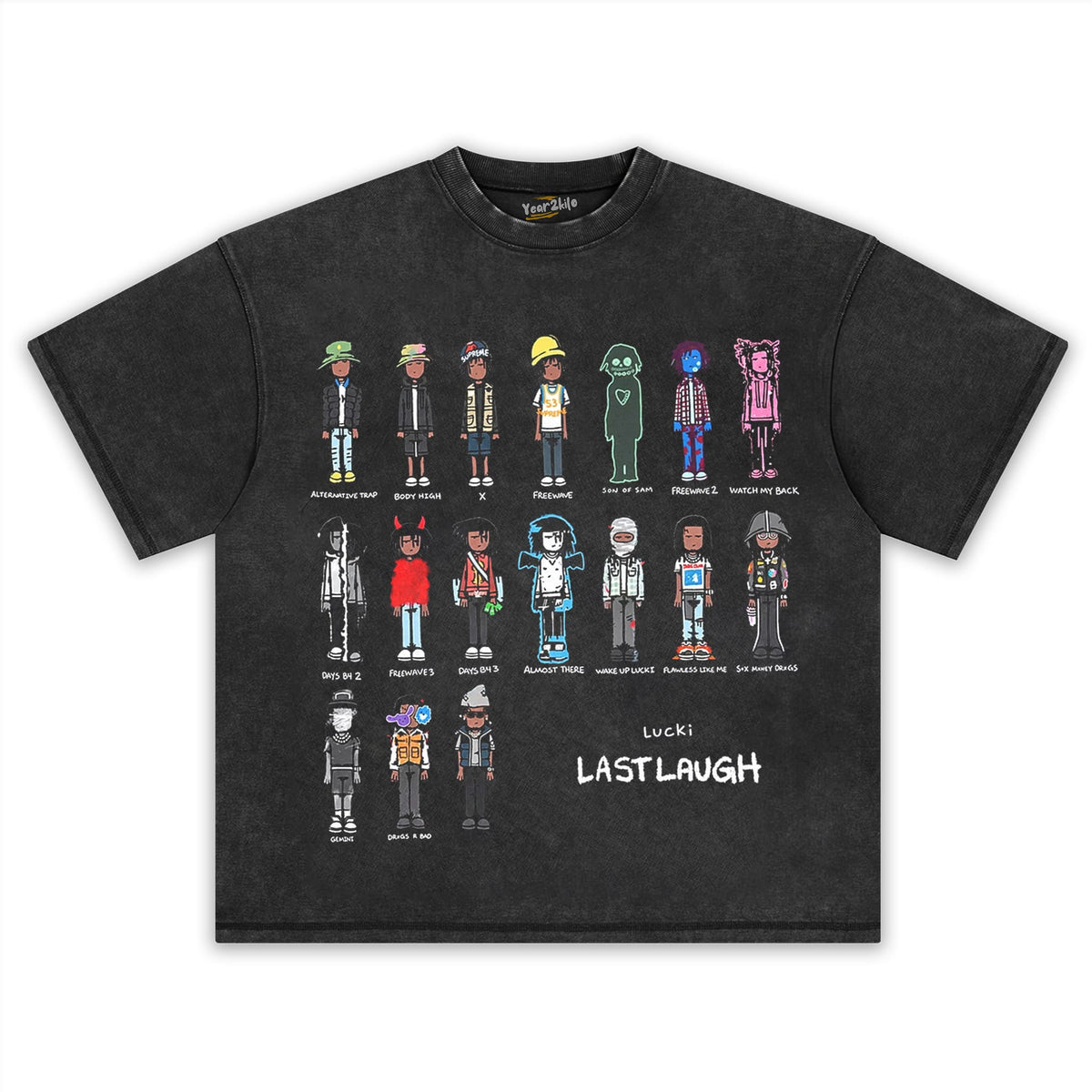 LUCKI & LAST LAUGH TANK TOP & TEE & LONG SLEEVE & LAYERED LS & HOODIE
