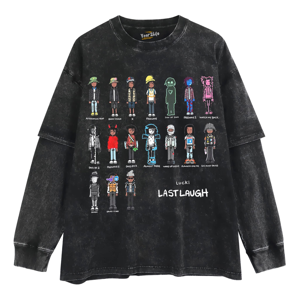 LUCKI & LAST LAUGH TANK TOP & TEE & LONG SLEEVE & LAYERED LS & HOODIE