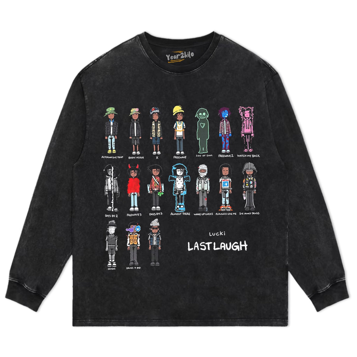 LUCKI & LAST LAUGH TANK TOP & TEE & LONG SLEEVE & LAYERED LS & HOODIE