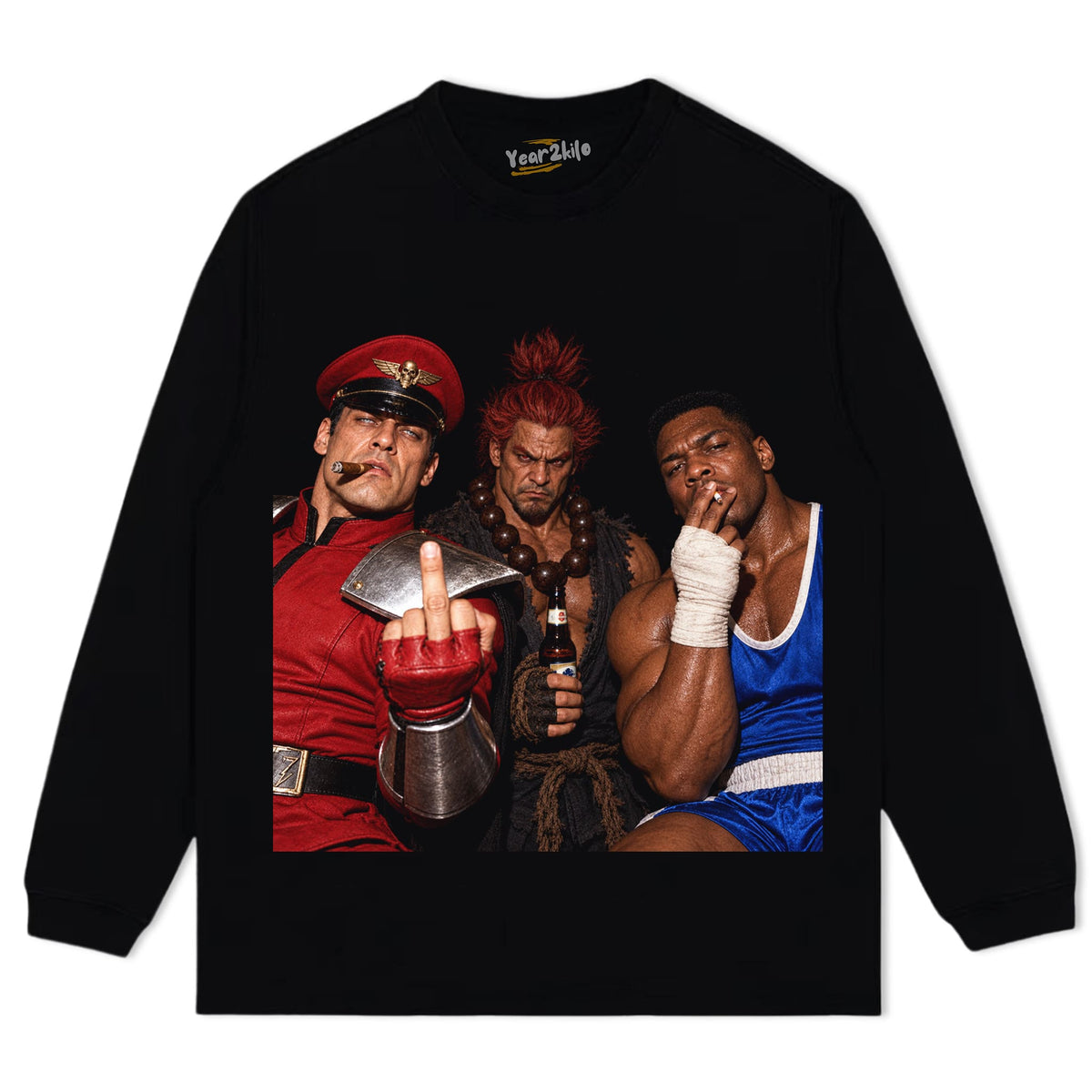 M. BISON - AKUMA - BALROG TANK TOP & TEE & LONG SLEEVE & LAYERED LS & HOODIE